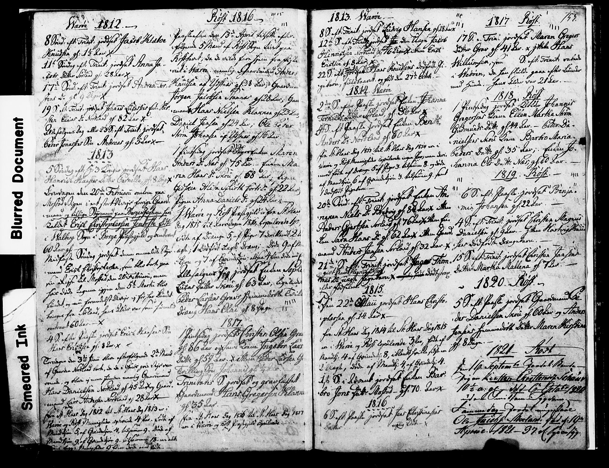 Ministerialprotokoller, klokkerbøker og fødselsregistre - Nordland, AV/SAT-A-1459/807/L0119: Parish register (official) no. 807A02, 1800-1821, p. 153