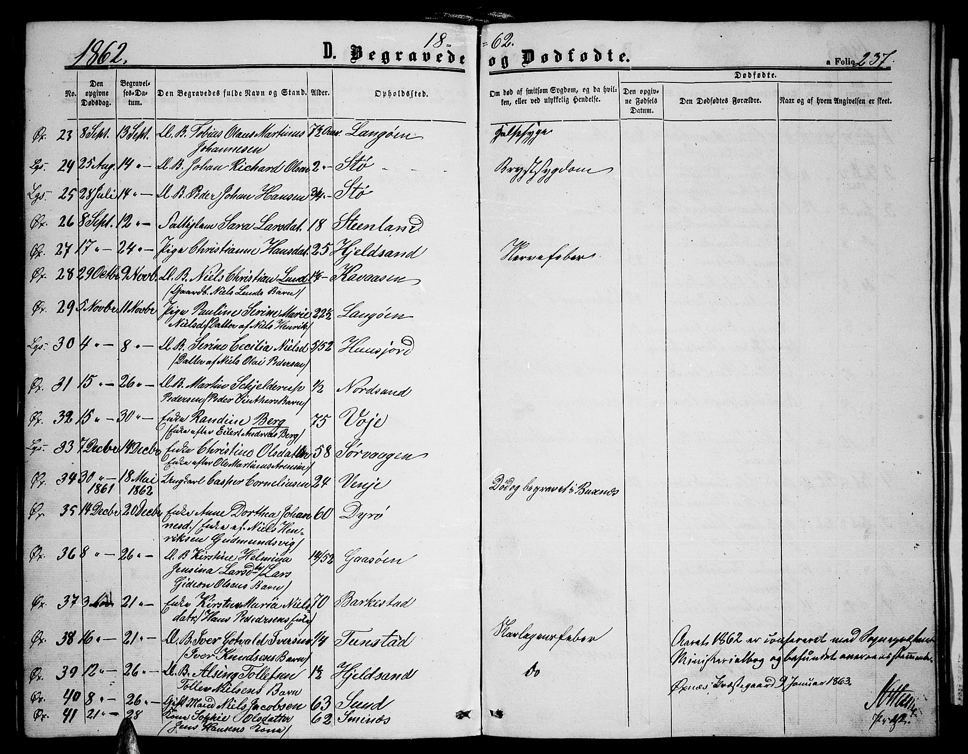 Ministerialprotokoller, klokkerbøker og fødselsregistre - Nordland, AV/SAT-A-1459/893/L1347: Parish register (copy) no. 893C02, 1858-1866, p. 237