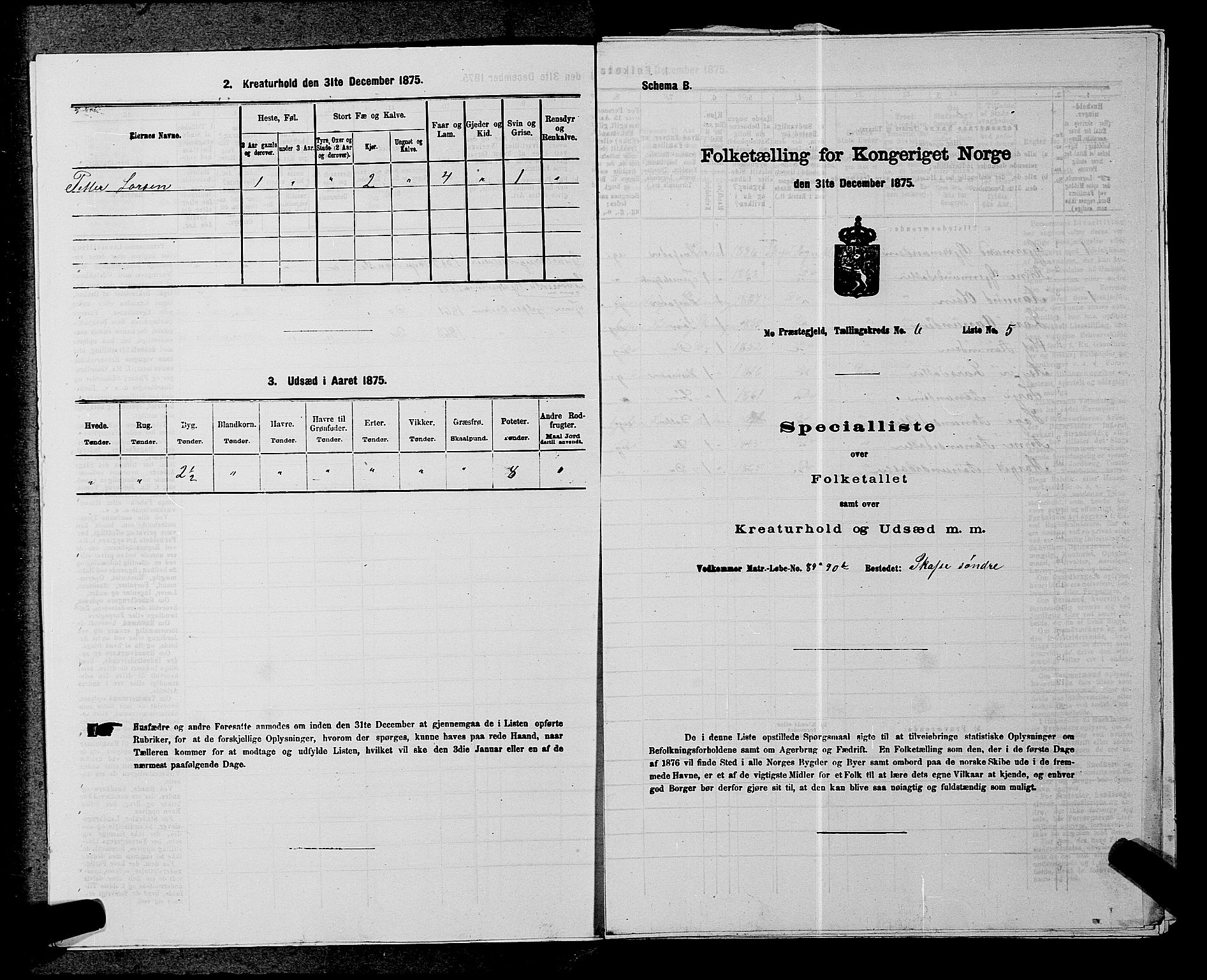 SAKO, 1875 census for 0832P Mo, 1875, p. 452