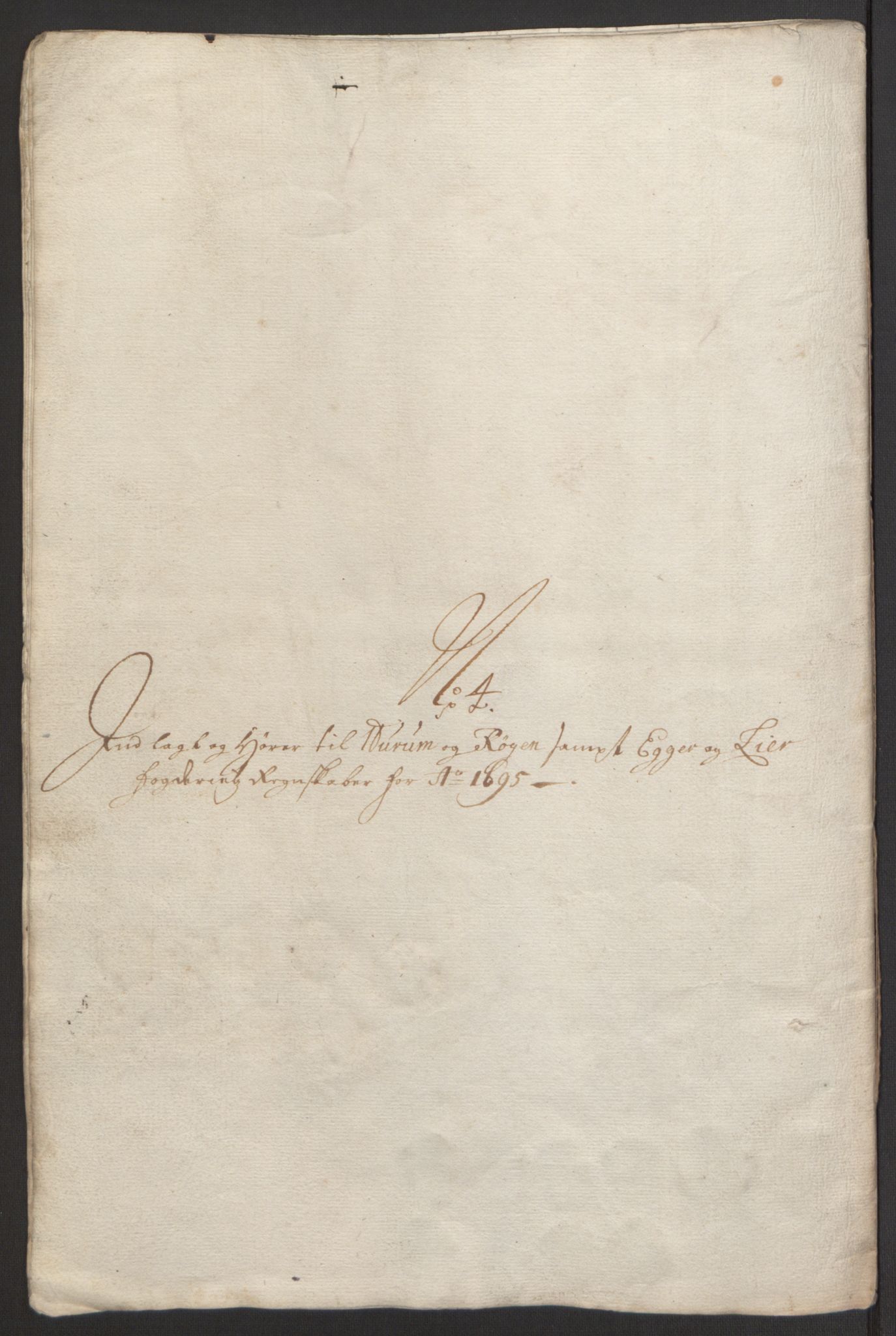 Rentekammeret inntil 1814, Reviderte regnskaper, Fogderegnskap, AV/RA-EA-4092/R30/L1694: Fogderegnskap Hurum, Røyken, Eiker og Lier, 1694-1696, p. 178