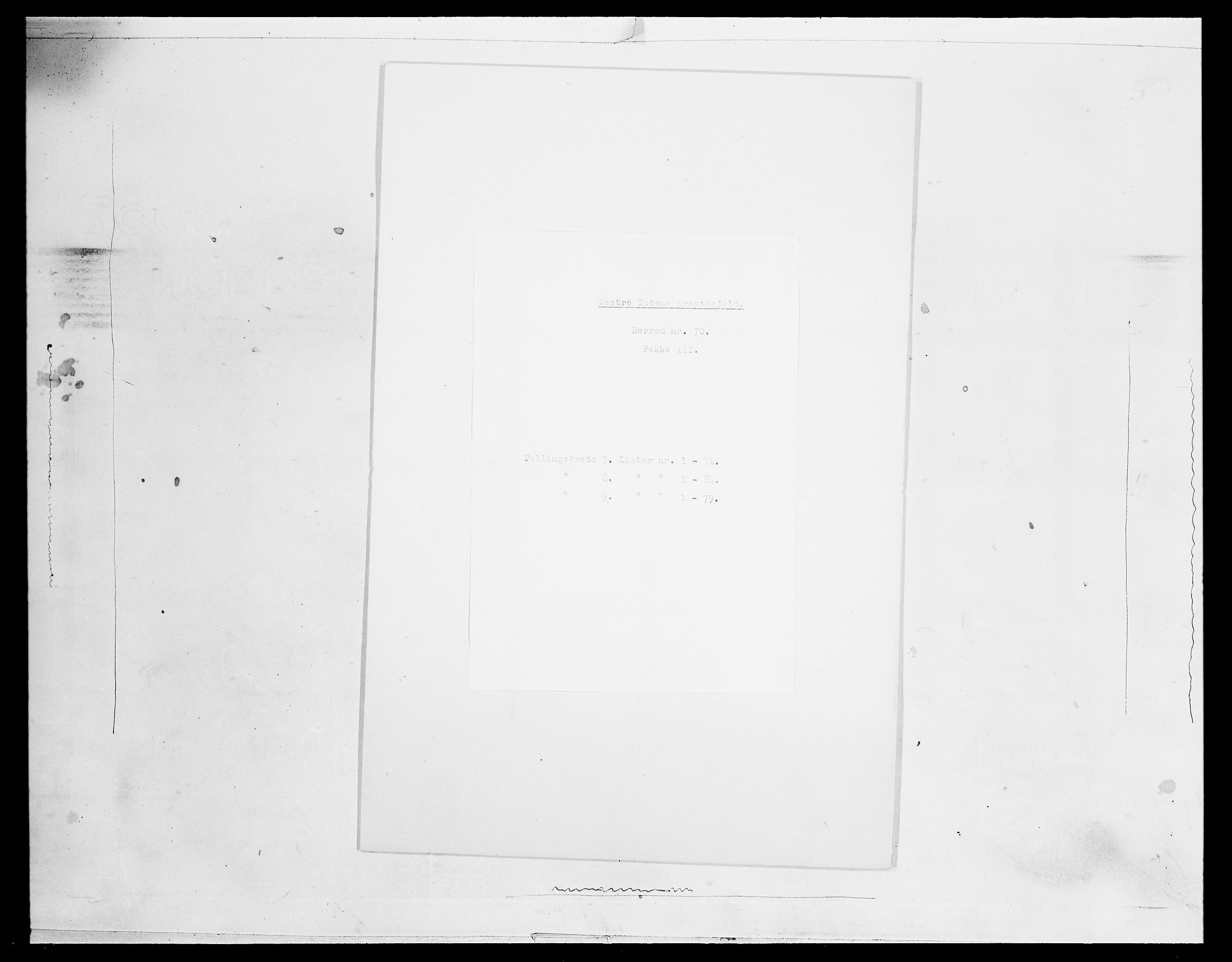 SAH, 1875 census for 0529P Vestre Toten, 1875, p. 1365