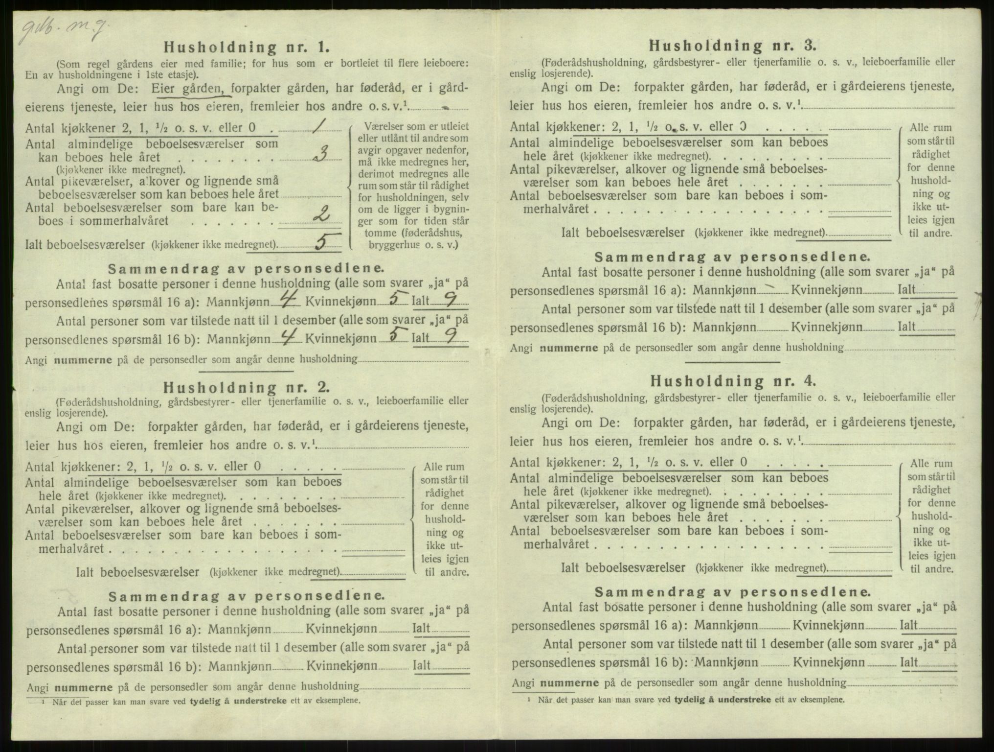 SAB, 1920 census for Herdla, 1920, p. 791