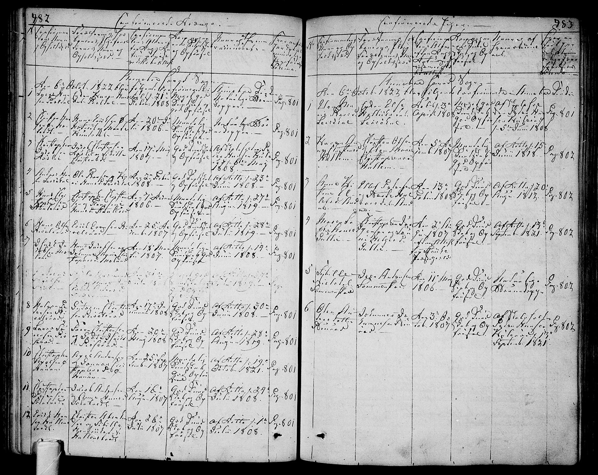 Andebu kirkebøker, AV/SAKO-A-336/F/Fa/L0003: Parish register (official) no. 3 /1, 1803-1828, p. 482-483