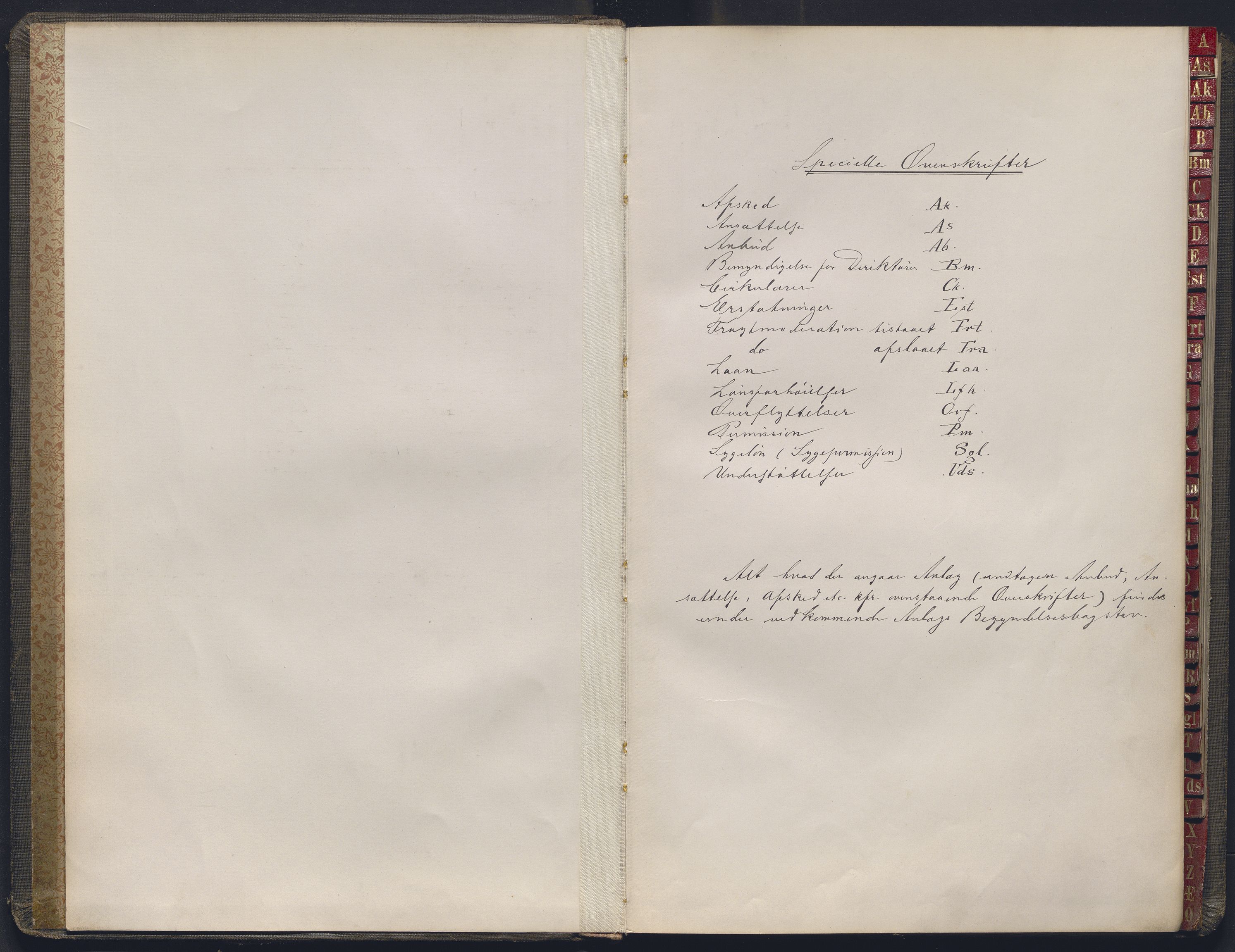 Norges statsbaner, Administrasjons- økonomi- og personalavdelingen, RA/S-3412/A/Aa/L0032: Register til forhandlingsprotokoll, 1902-1907