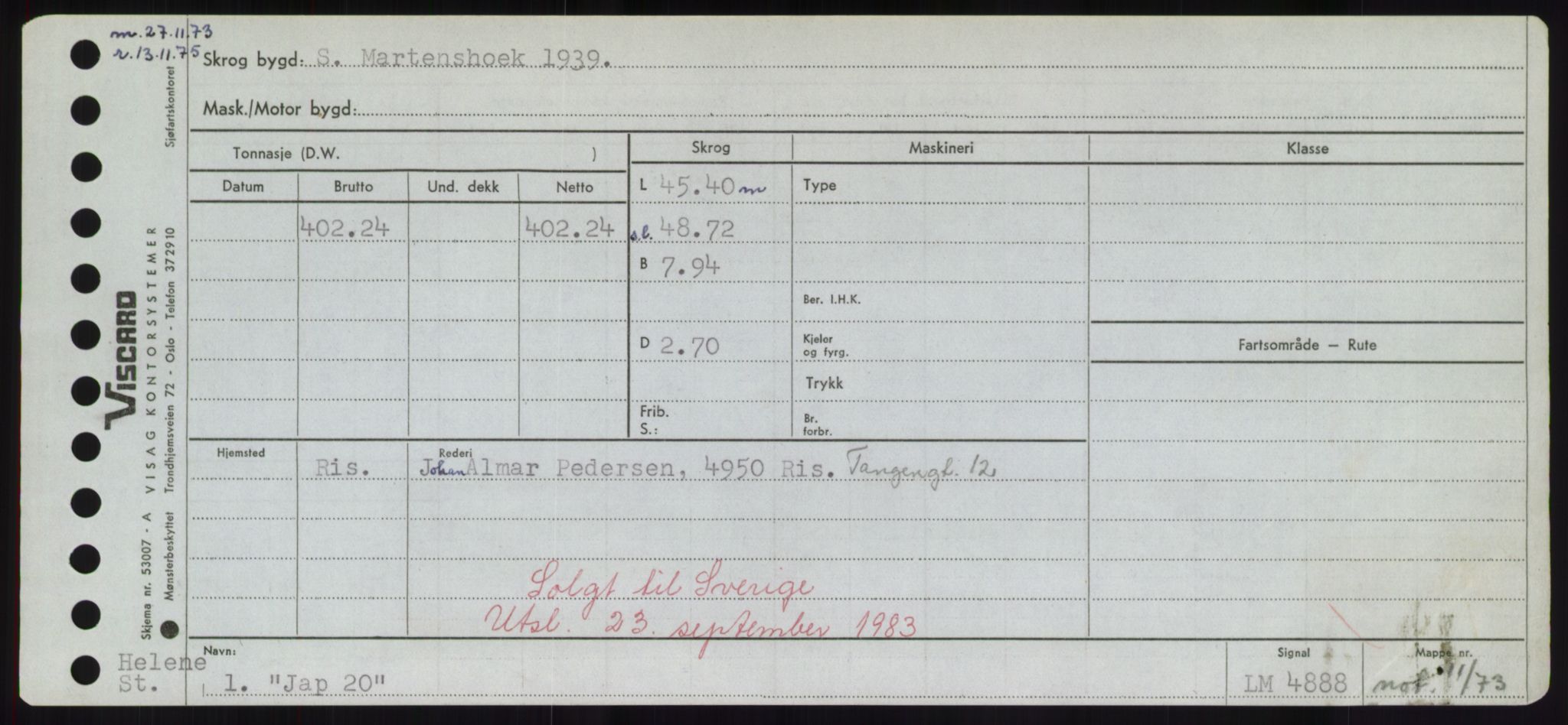 Sjøfartsdirektoratet med forløpere, Skipsmålingen, AV/RA-S-1627/H/Hd/L0019: Fartøy, J, p. 187