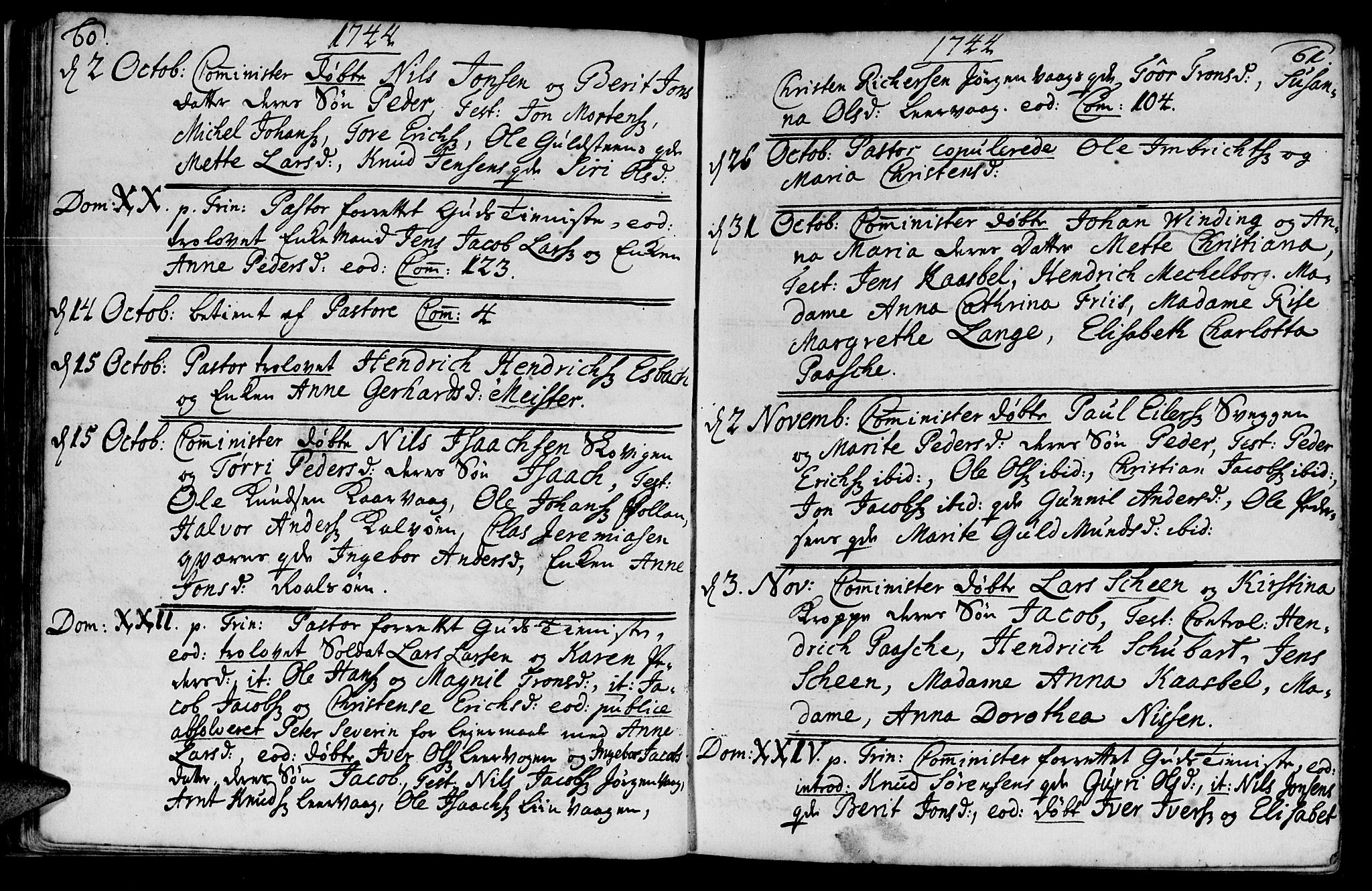 Ministerialprotokoller, klokkerbøker og fødselsregistre - Møre og Romsdal, AV/SAT-A-1454/572/L0839: Parish register (official) no. 572A02, 1739-1754, p. 60-61