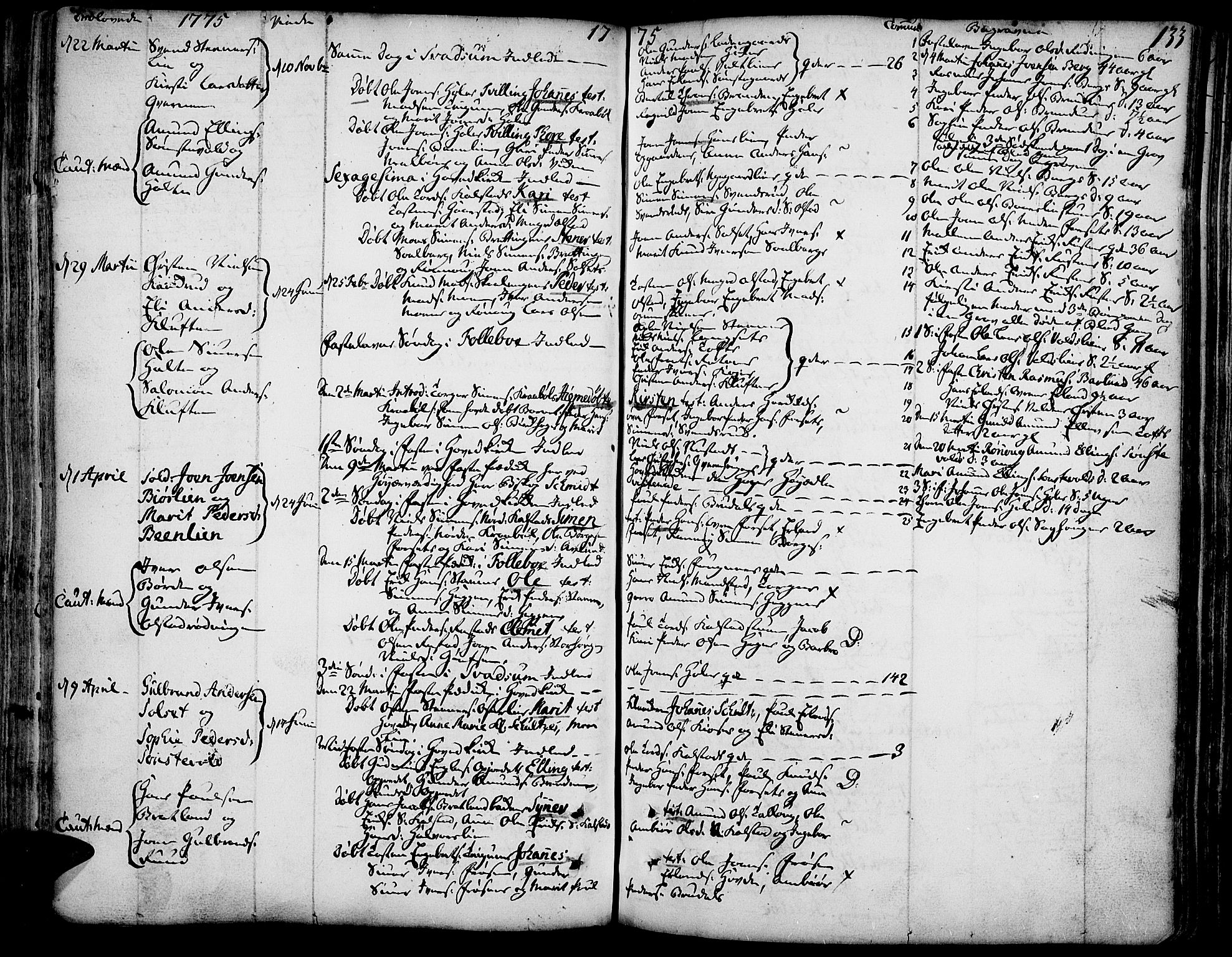 Gausdal prestekontor, AV/SAH-PREST-090/H/Ha/Haa/L0003: Parish register (official) no. 3, 1758-1809, p. 133