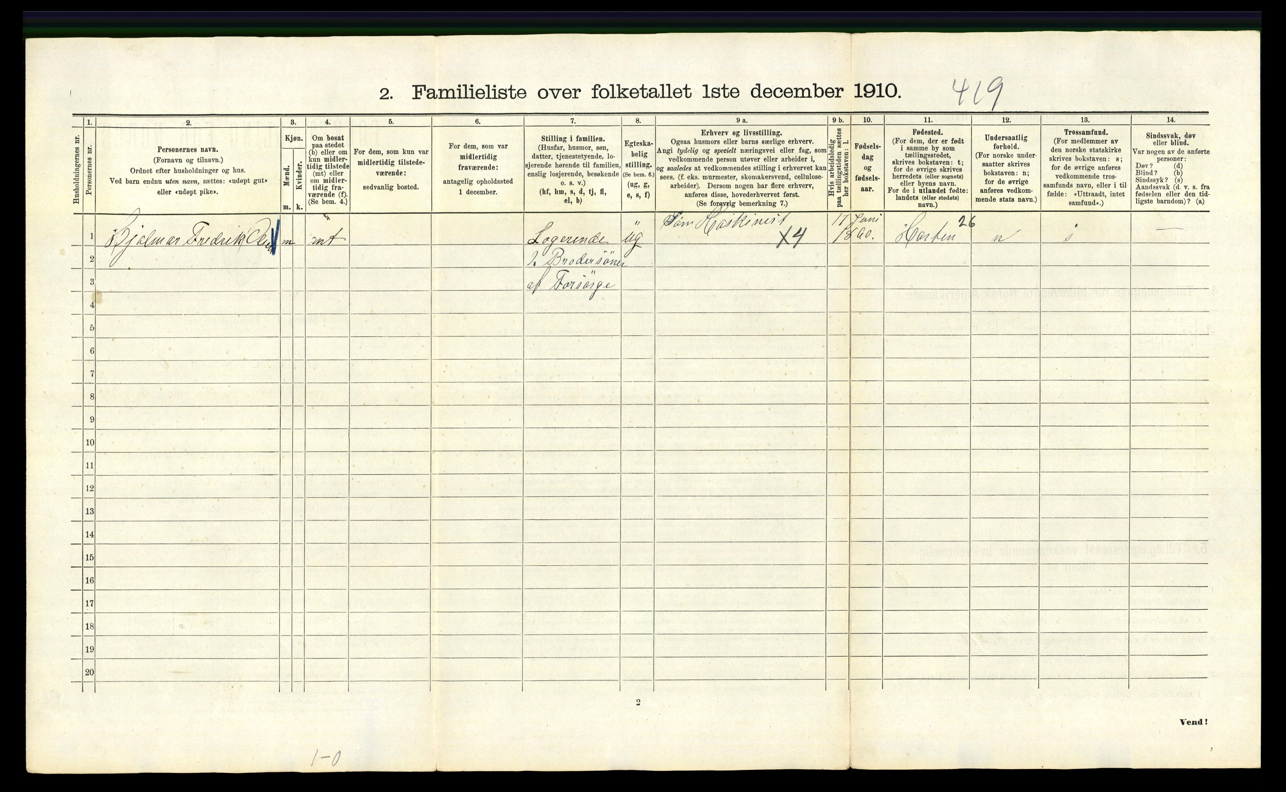 RA, 1910 census for Kristiania, 1910, p. 17688