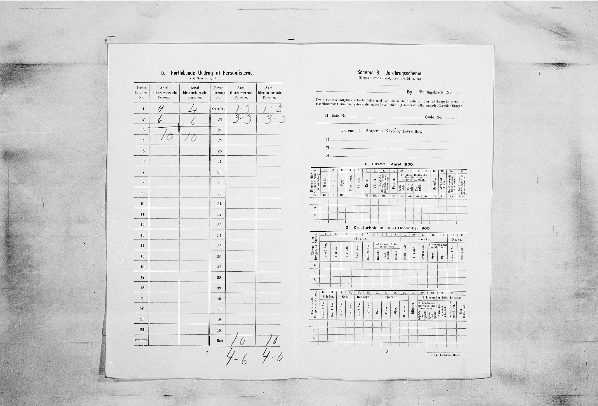 RA, 1900 census for Larvik, 1900, p. 5093