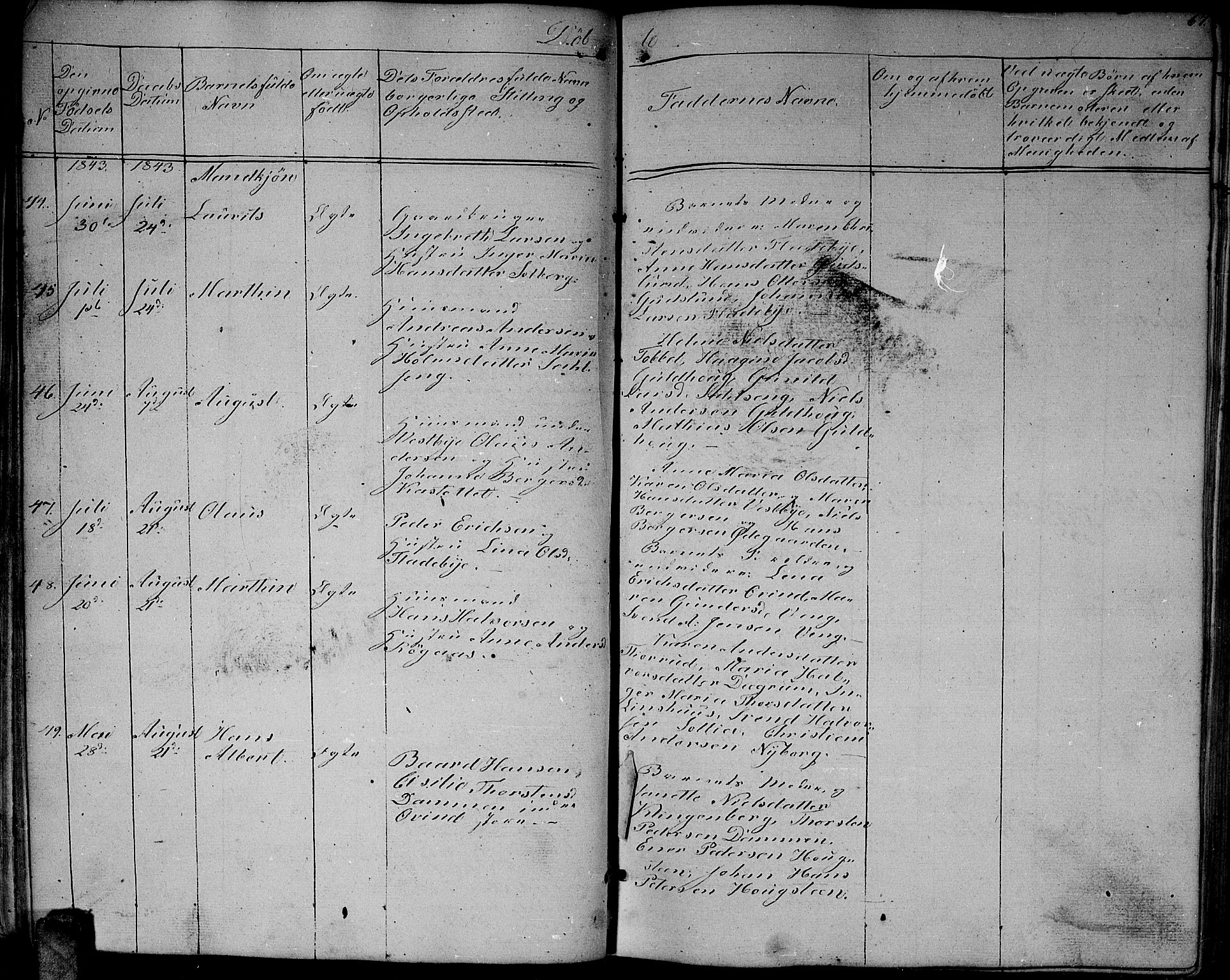 Enebakk prestekontor Kirkebøker, AV/SAO-A-10171c/G/Ga/L0004: Parish register (copy) no. I 4, 1850-1866, p. 67