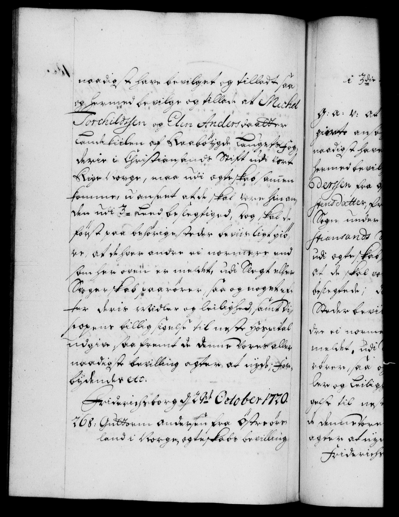 Danske Kanselli 1572-1799, AV/RA-EA-3023/F/Fc/Fca/Fcaa/L0023: Norske registre, 1720-1722, p. 182b