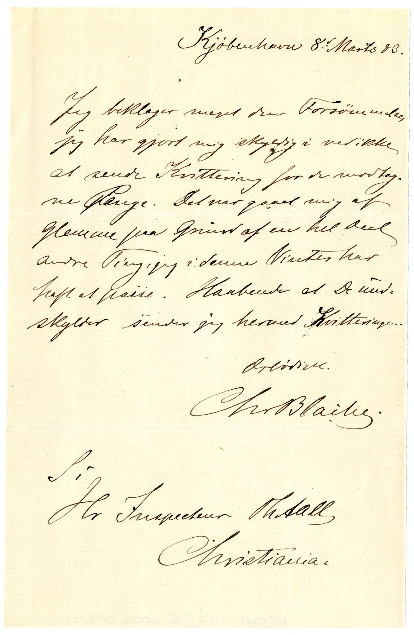 Diderik Maria Aalls brevsamling, NF/Ark-1023/F/L0002: D.M. Aalls brevsamling. B - C, 1799-1889, p. 12