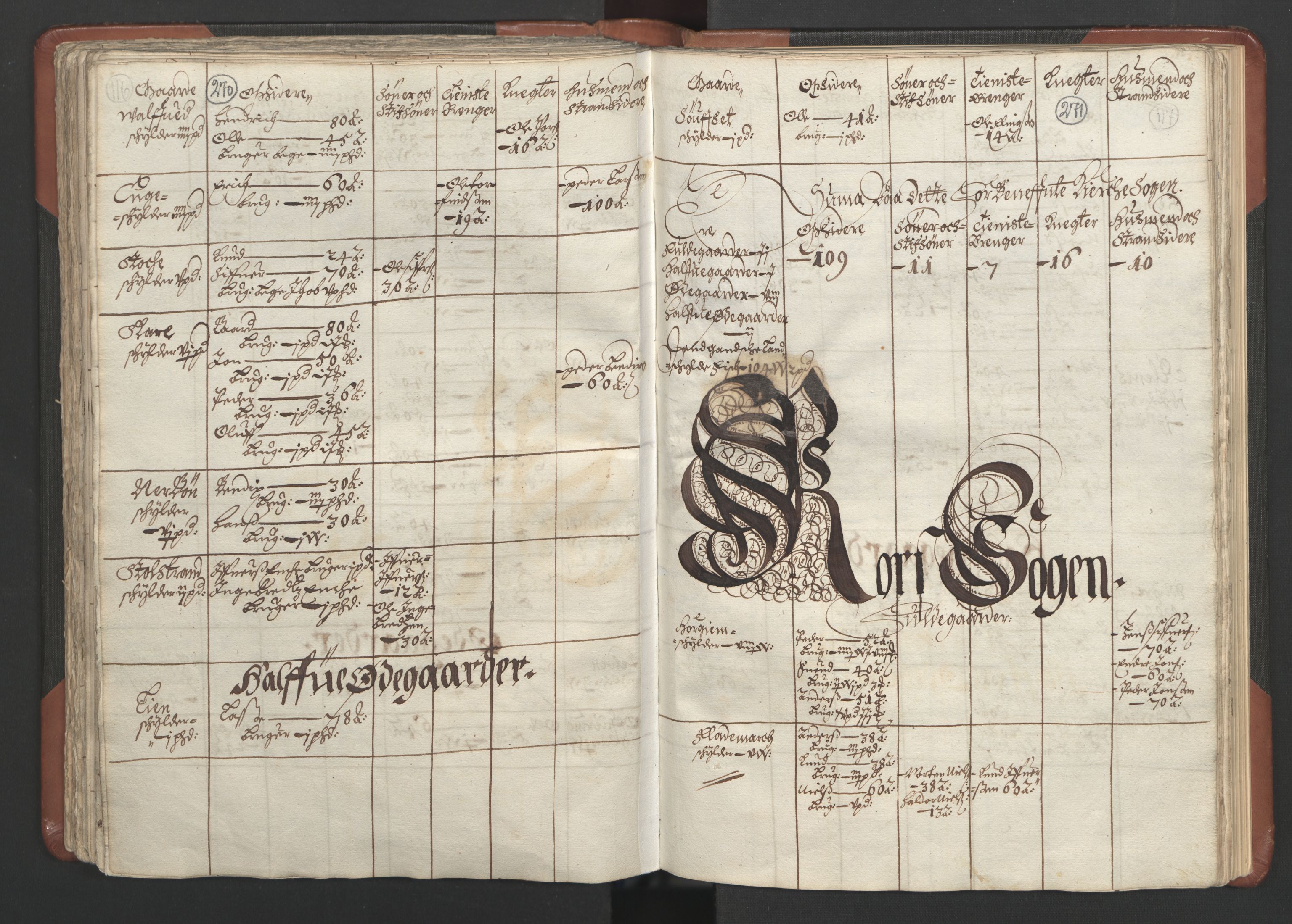 RA, Bailiff's Census 1664-1666, no. 16: Romsdal fogderi and Sunnmøre fogderi, 1664-1665, p. 270-271