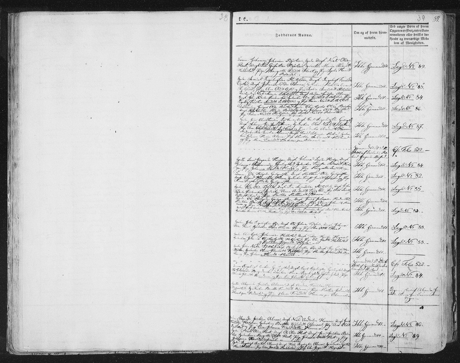 Ministerialprotokoller, klokkerbøker og fødselsregistre - Nord-Trøndelag, SAT/A-1458/758/L0513: Parish register (official) no. 758A02 /2, 1839-1868, p. 38-39