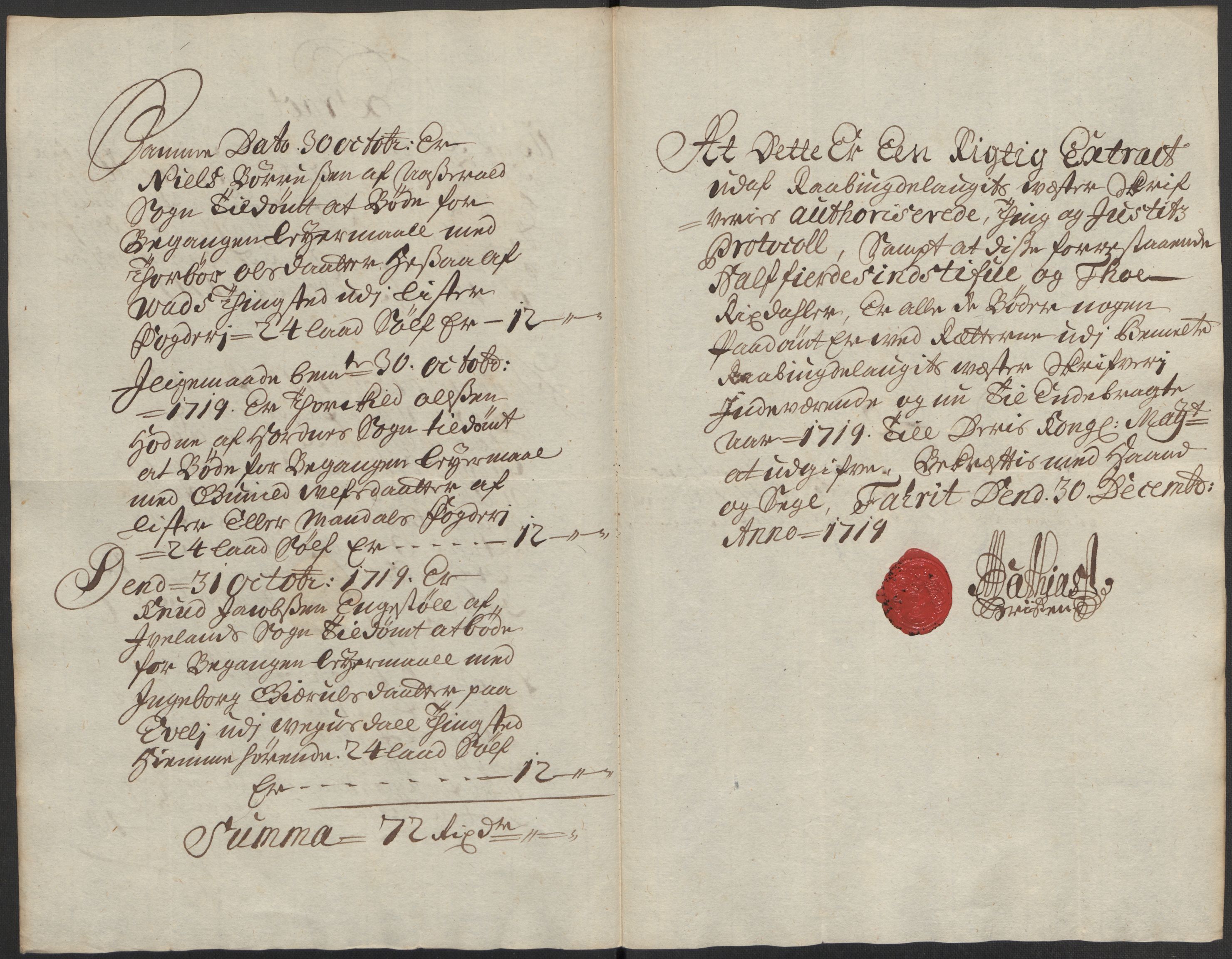 Rentekammeret inntil 1814, Reviderte regnskaper, Fogderegnskap, AV/RA-EA-4092/R40/L2453: Fogderegnskap Råbyggelag, 1718-1719, p. 355