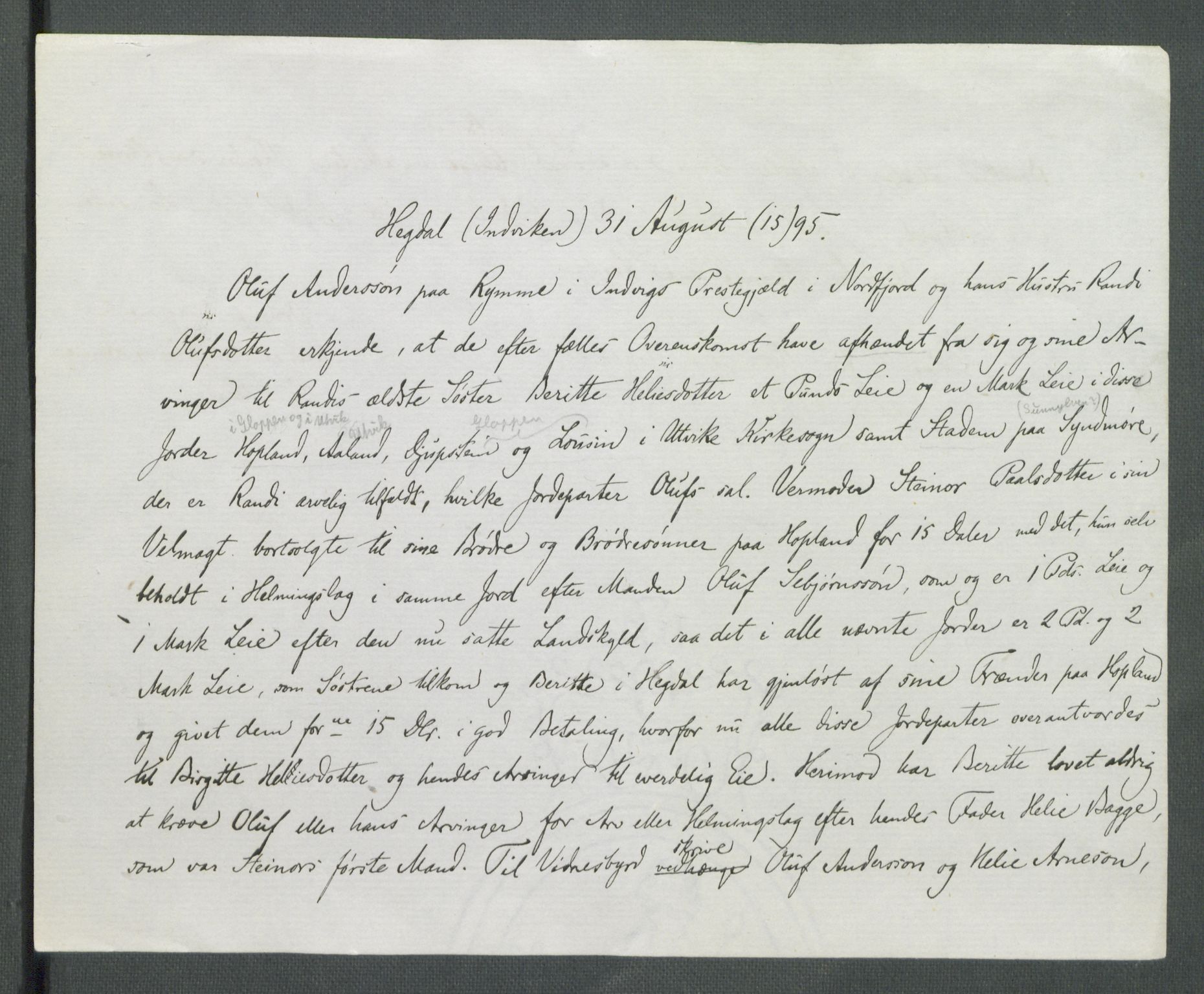Riksarkivets diplomsamling, AV/RA-EA-5965/F02/L0114: Dokumenter, 1605, p. 23