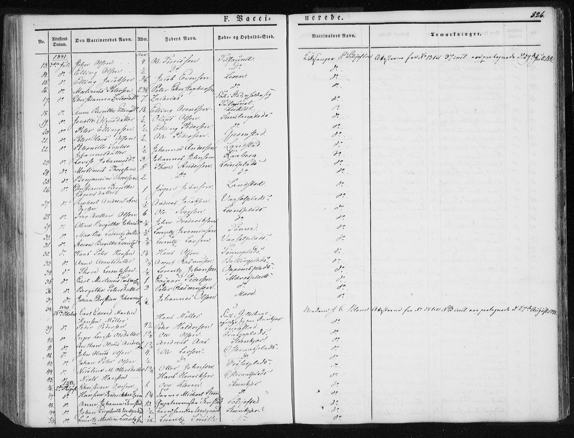 Ministerialprotokoller, klokkerbøker og fødselsregistre - Nord-Trøndelag, AV/SAT-A-1458/735/L0339: Parish register (official) no. 735A06 /1, 1836-1848, p. 326