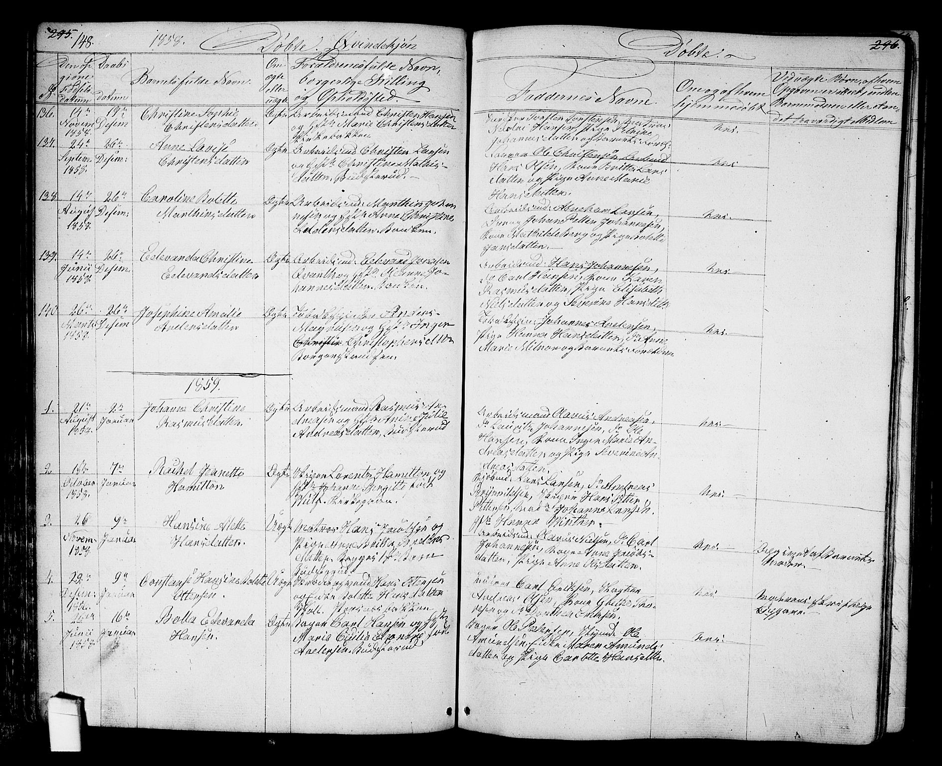 Halden prestekontor Kirkebøker, SAO/A-10909/G/Ga/L0005a: Parish register (copy) no. 5A, 1855-1864, p. 148