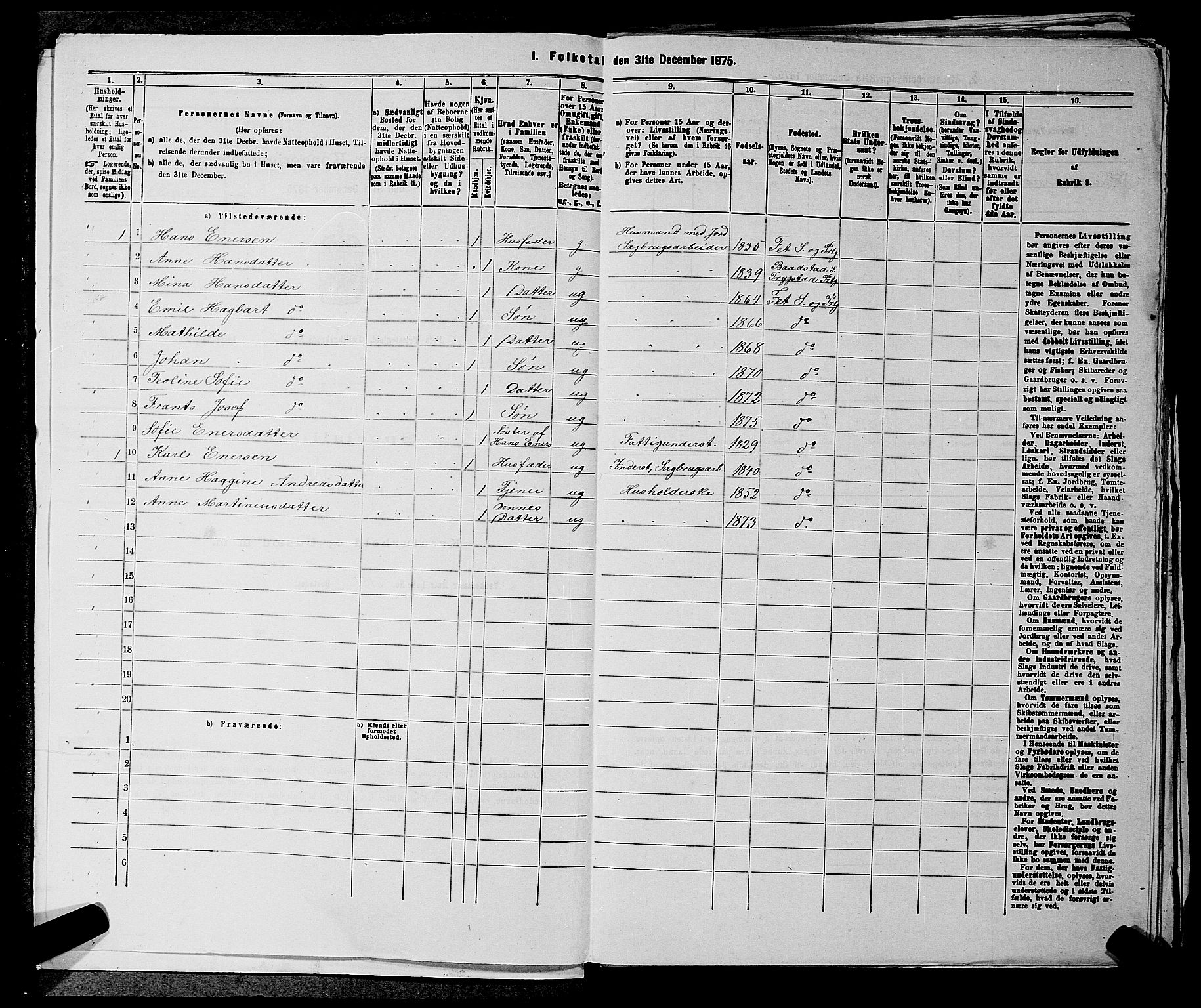 RA, 1875 census for 0227P Fet, 1875, p. 1019
