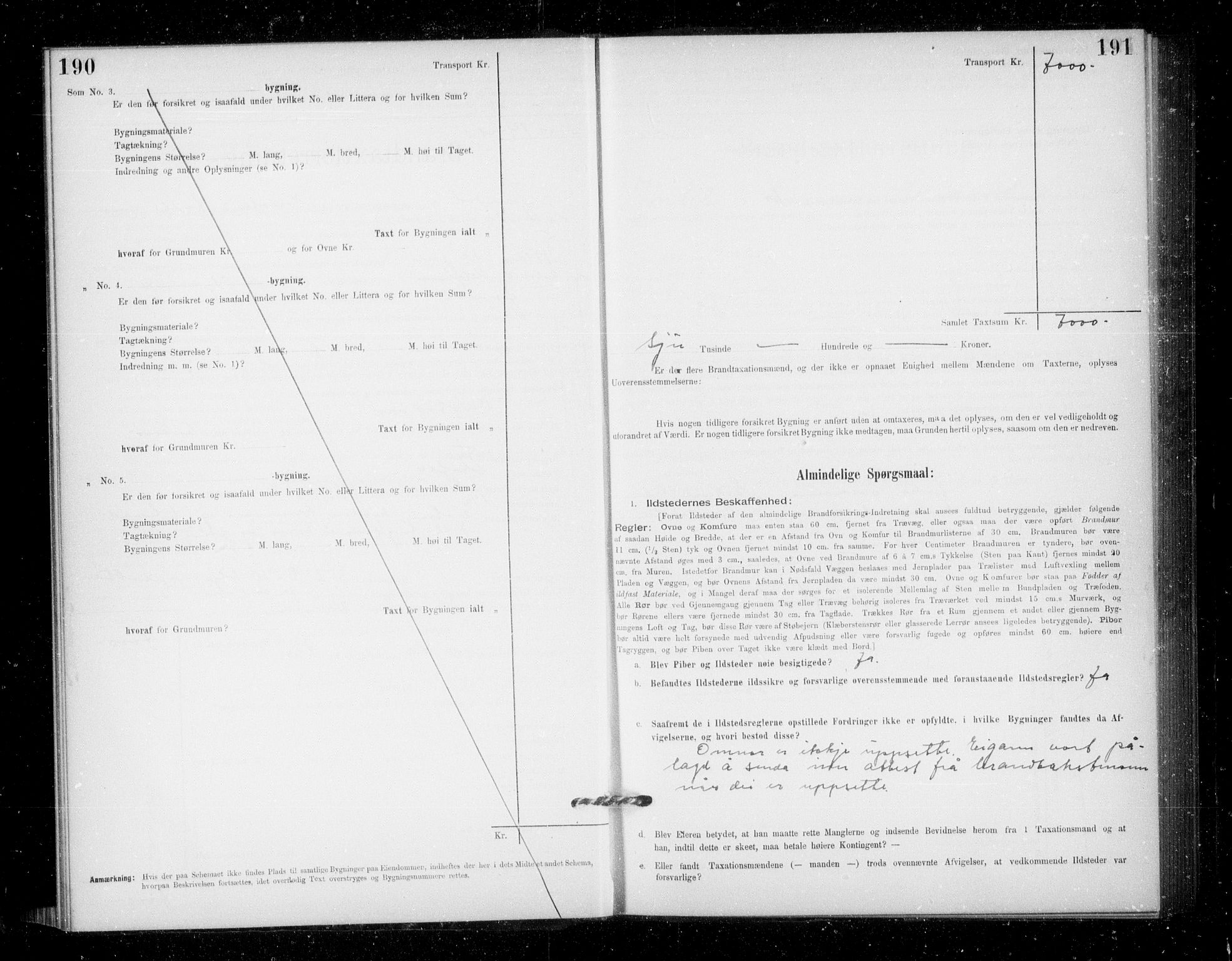 Lensmannen i Jondal, AV/SAB-A-33101/0012/L0005: Branntakstprotokoll, skjematakst, 1894-1951, p. 190-191