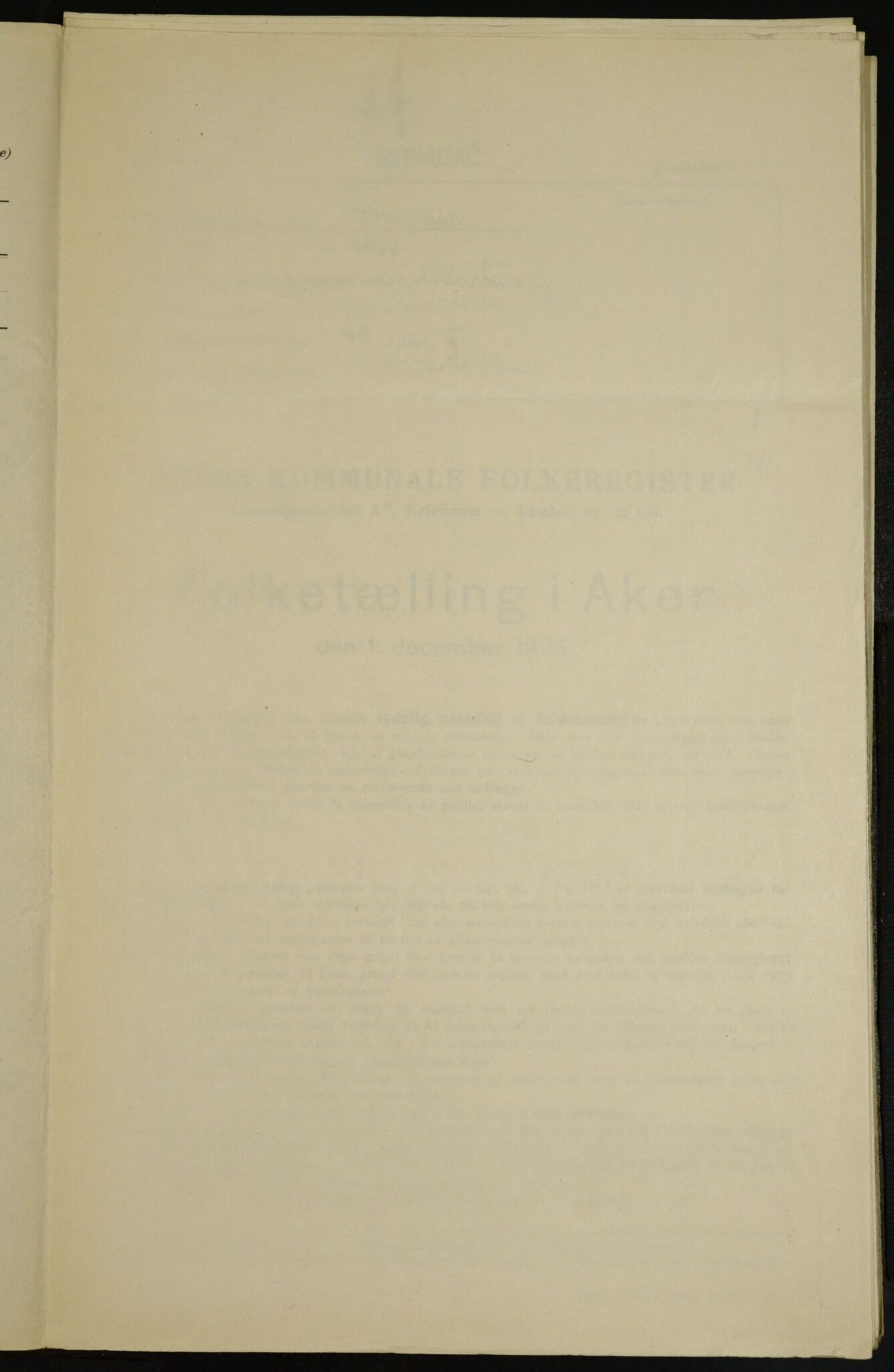 , Municipal Census 1923 for Aker, 1923, p. 8279