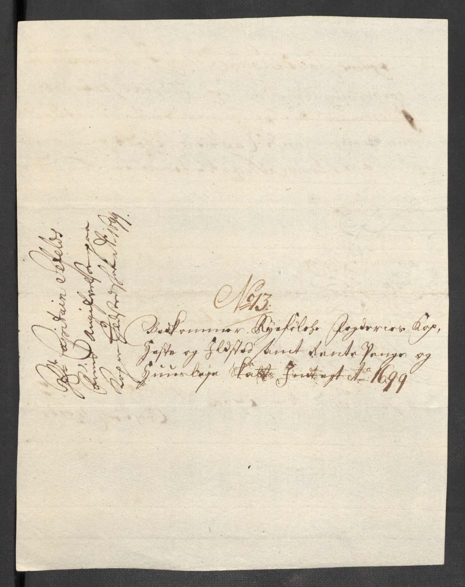 Rentekammeret inntil 1814, Reviderte regnskaper, Fogderegnskap, AV/RA-EA-4092/R47/L2858: Fogderegnskap Ryfylke, 1697-1700, p. 400