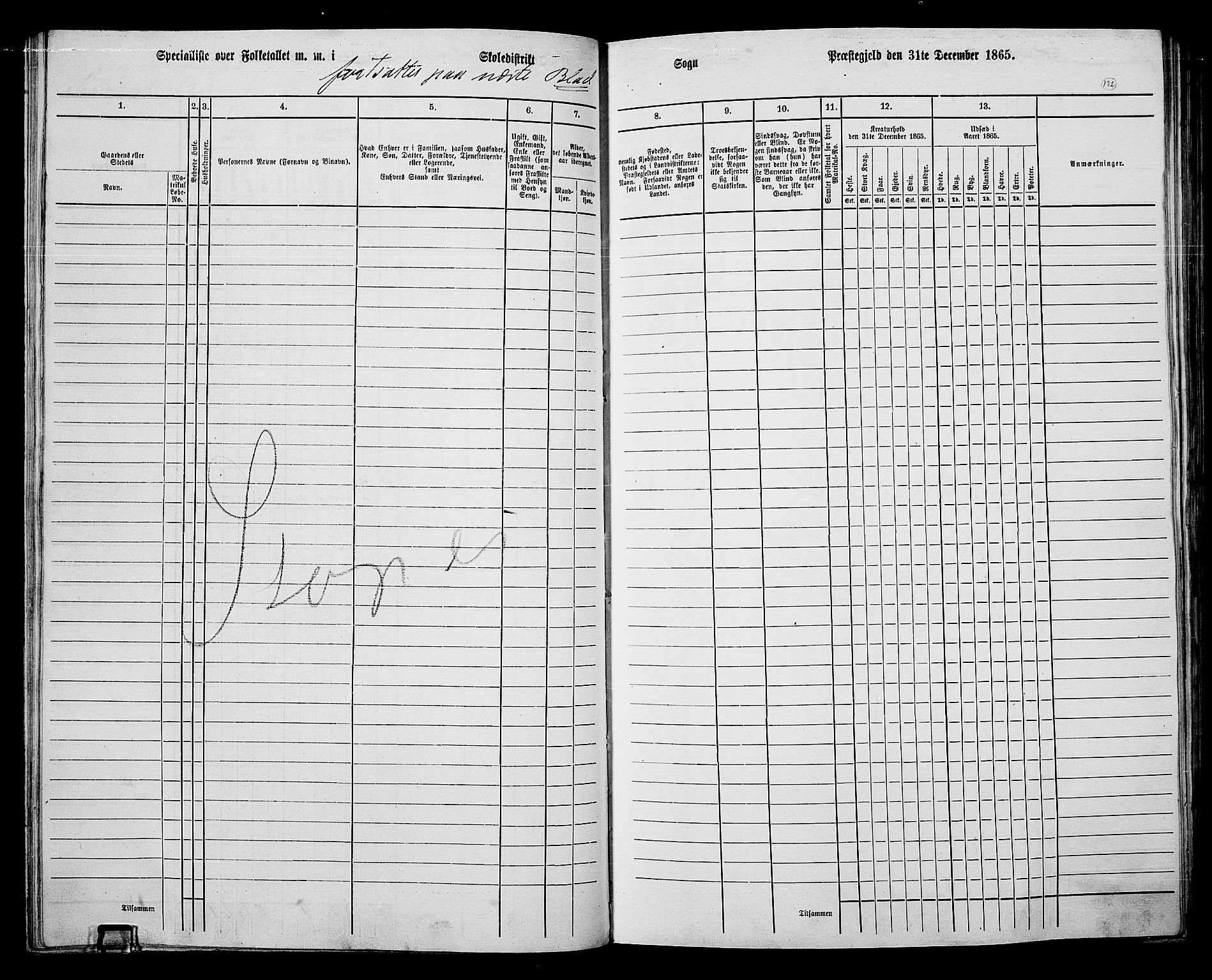 RA, 1865 census for Sør-Odal, 1865, p. 117