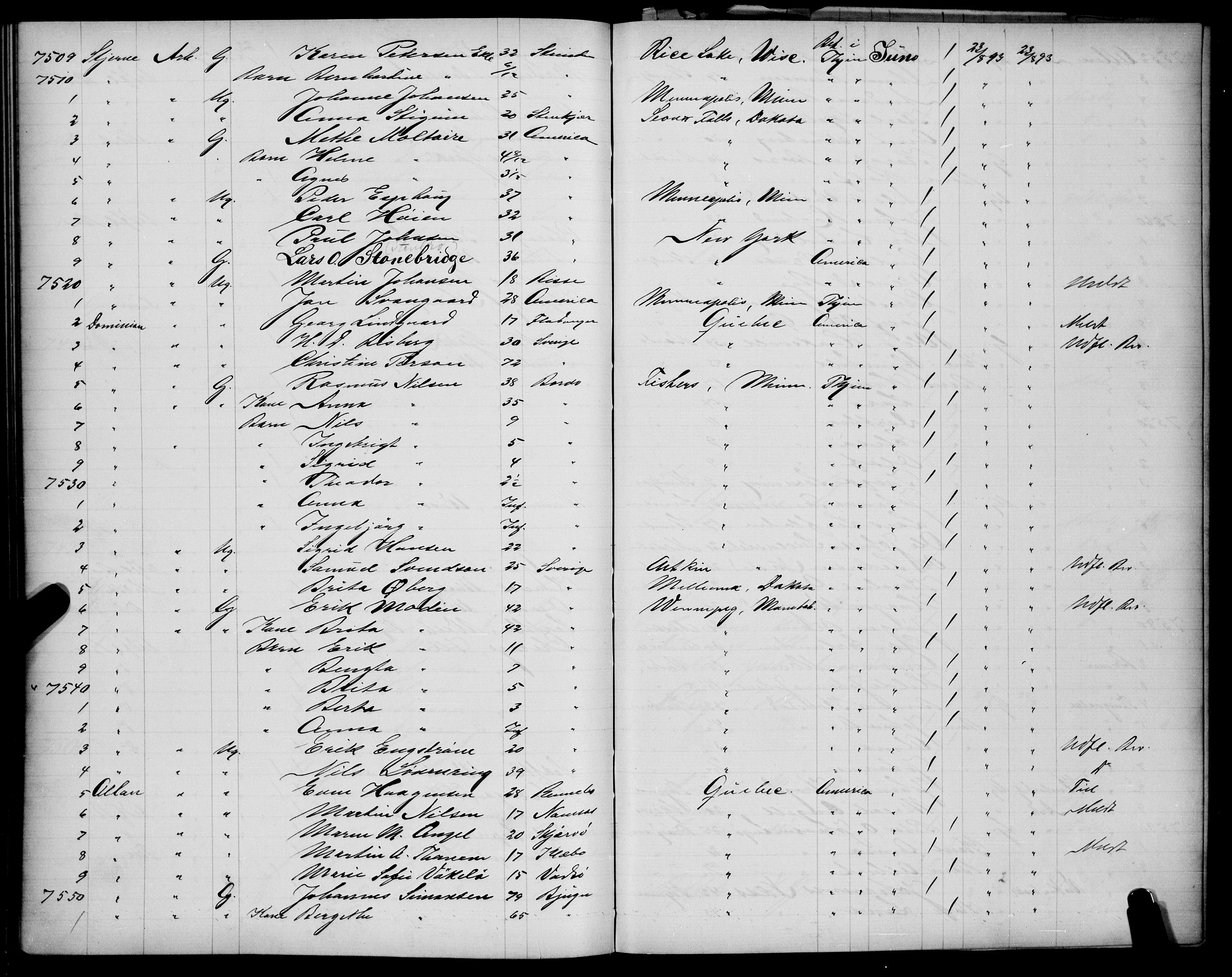 Trondheim politikammer, AV/SAT-A-1887/1/32/L0010: Emigrantprotokoll IXb, 1893-1895