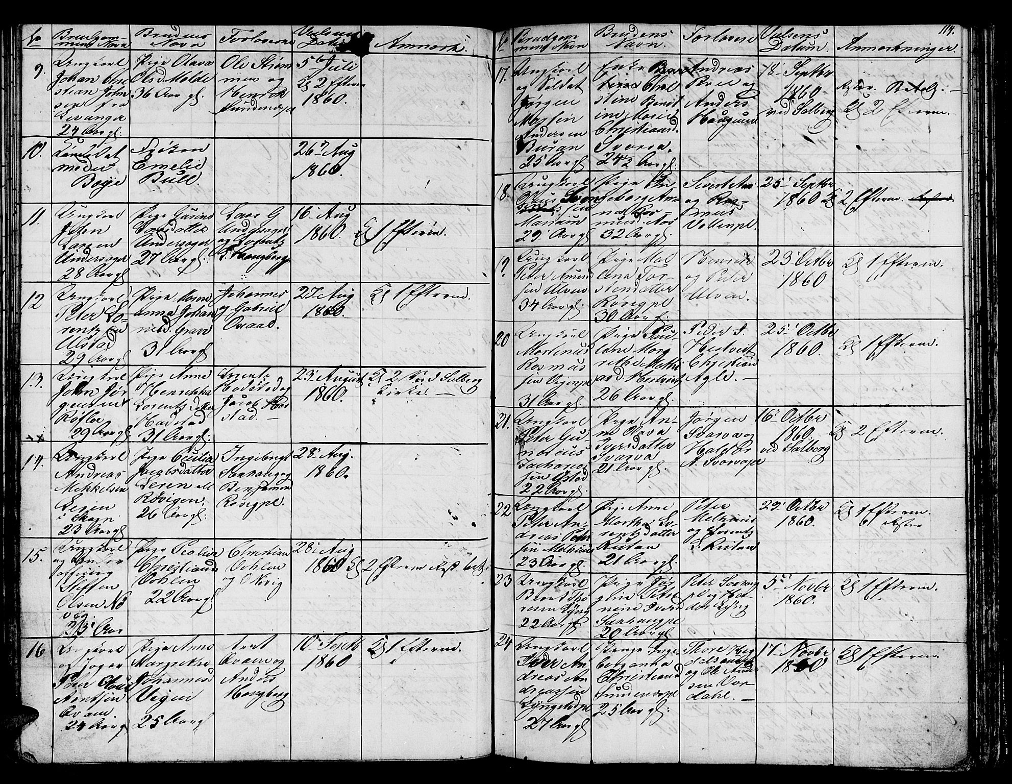 Ministerialprotokoller, klokkerbøker og fødselsregistre - Nord-Trøndelag, SAT/A-1458/730/L0299: Parish register (copy) no. 730C02, 1849-1871, p. 114