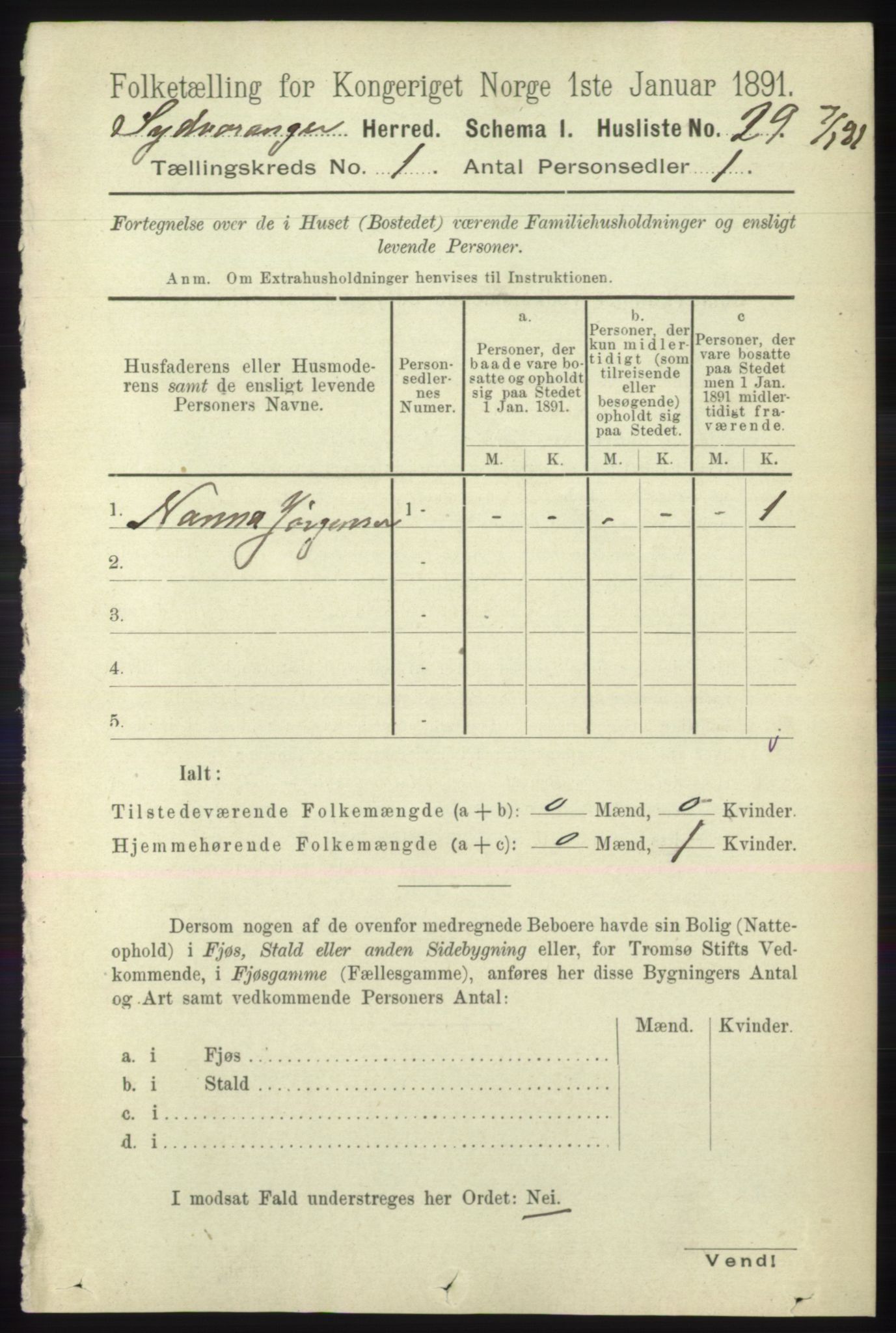 RA, 1891 census for 2030 Sør-Varanger, 1891, p. 49