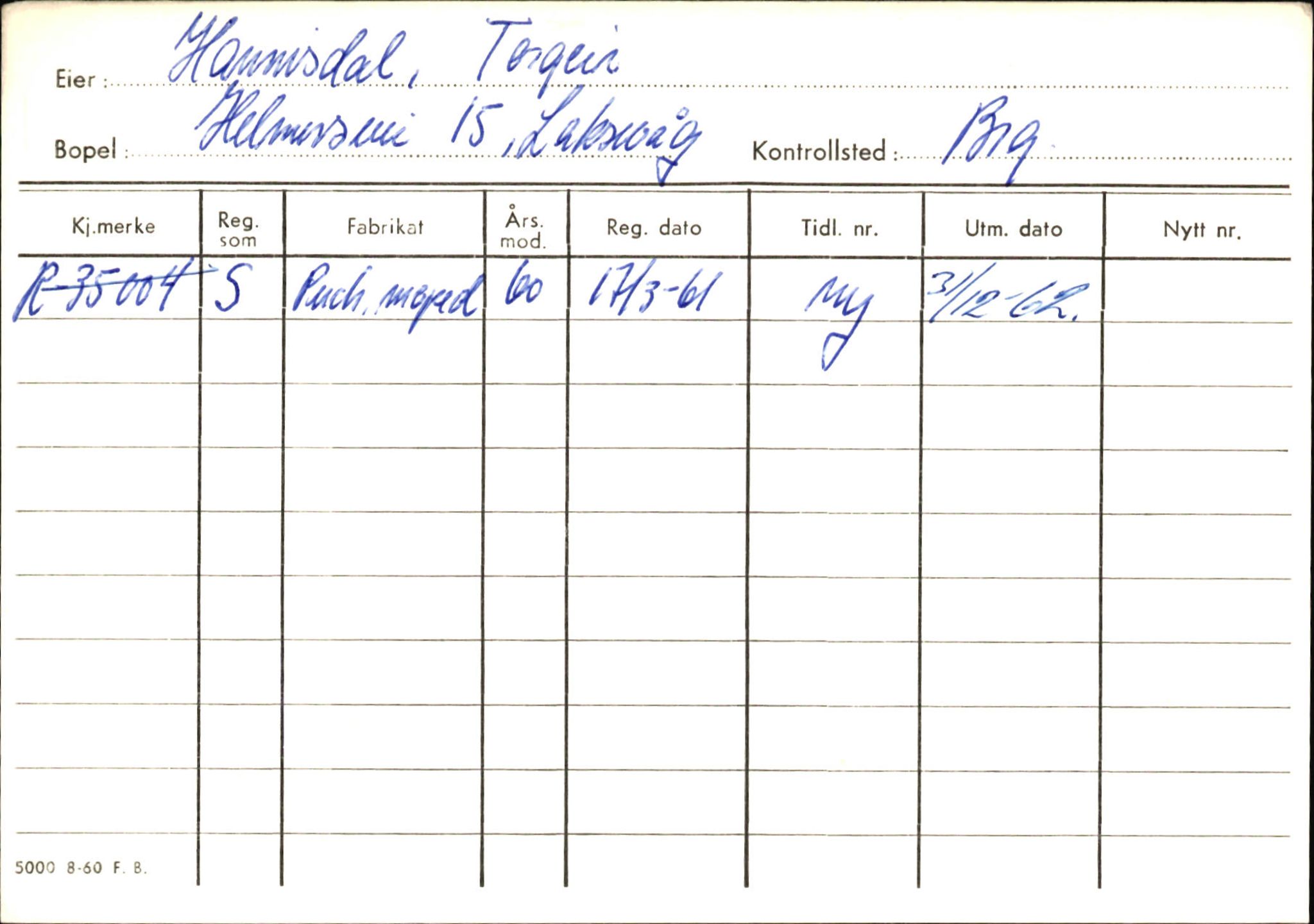 Statens vegvesen, Hordaland vegkontor, SAB/A-5201/2/Ha/L0018: R-eierkort H, 1920-1971, p. 860