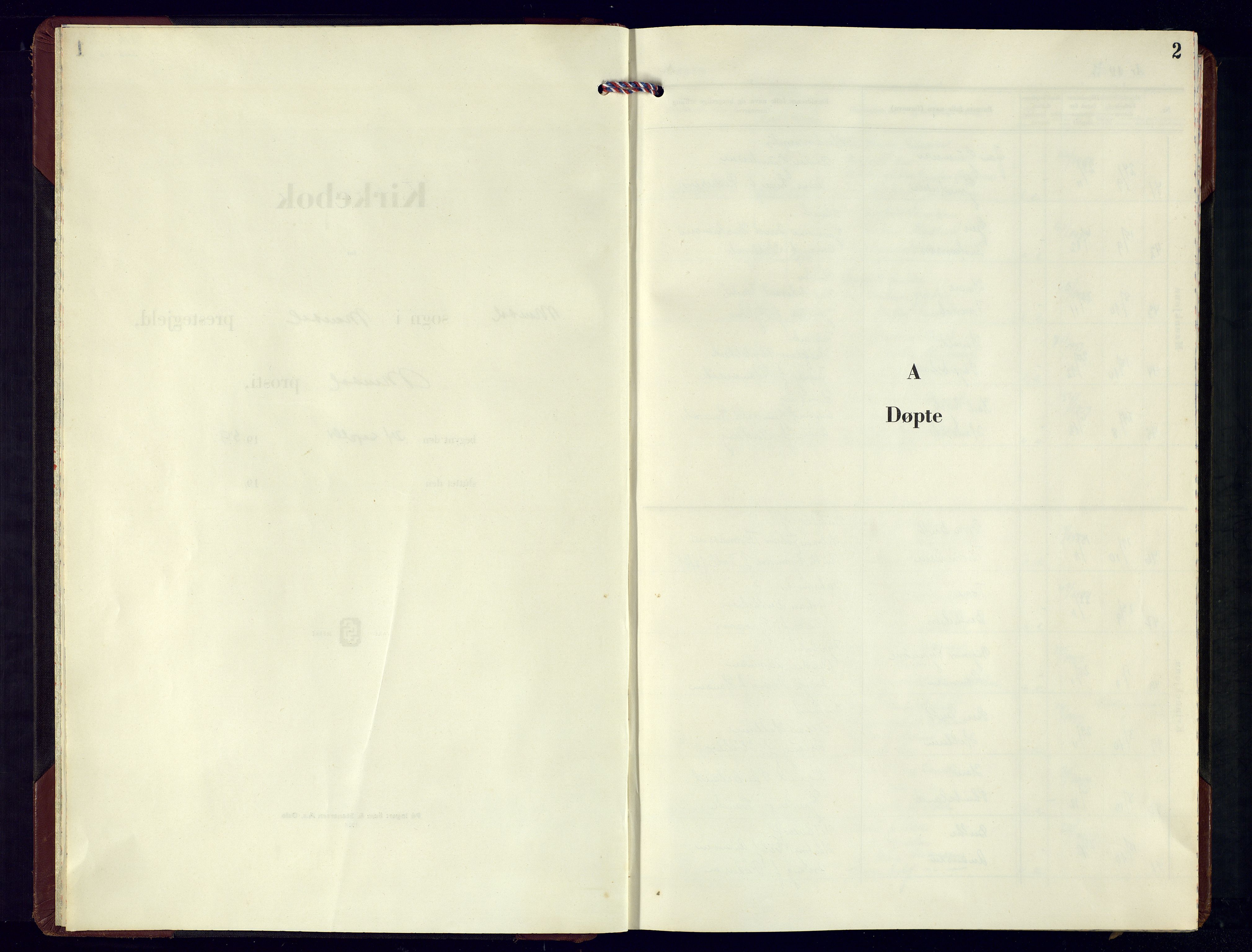 Mandal sokneprestkontor, AV/SAK-1111-0030/F/Fb/Fbc/L0004: Parish register (copy) no. B 4, 1959-1974, p. 2