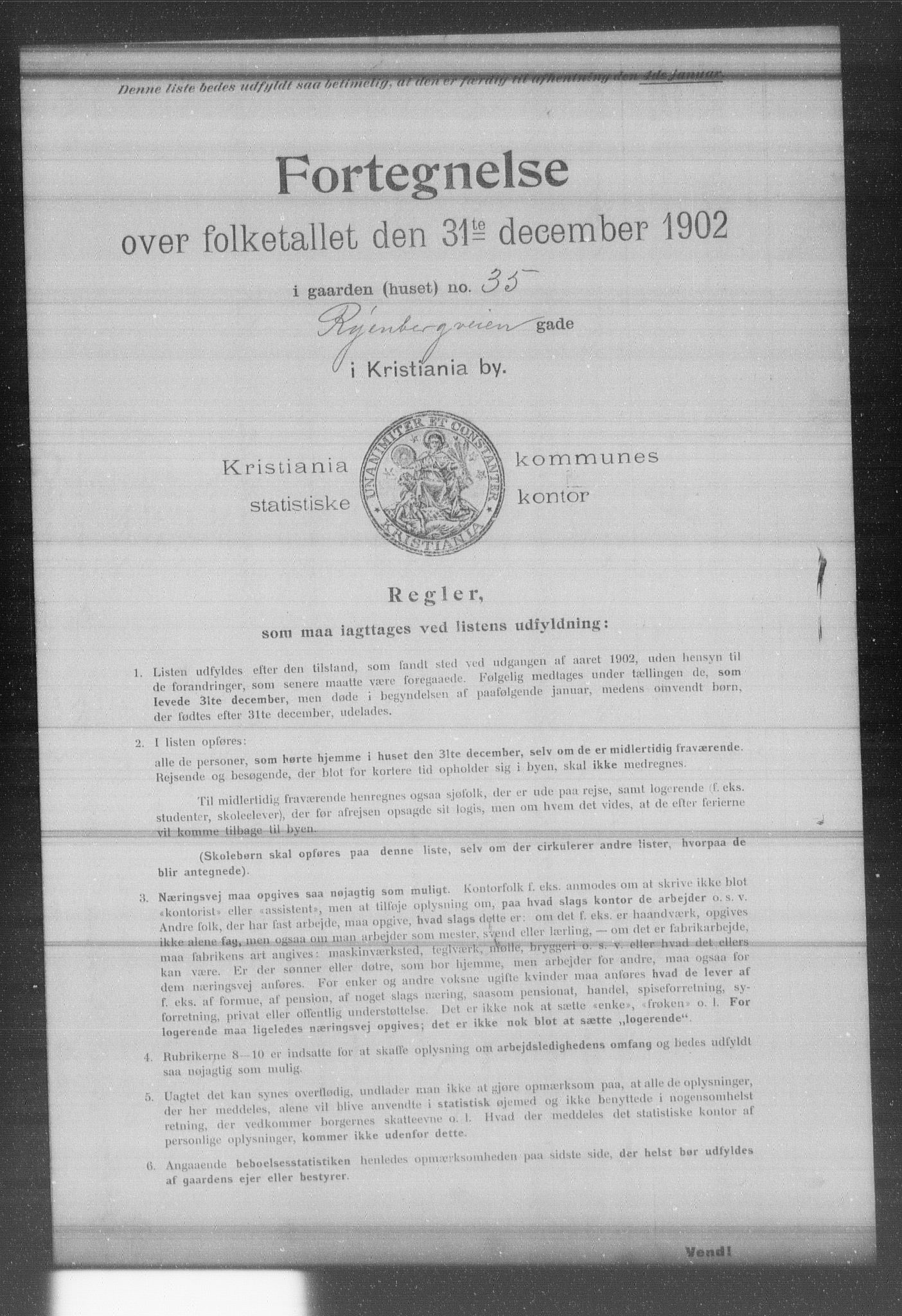 OBA, Municipal Census 1902 for Kristiania, 1902, p. 16291