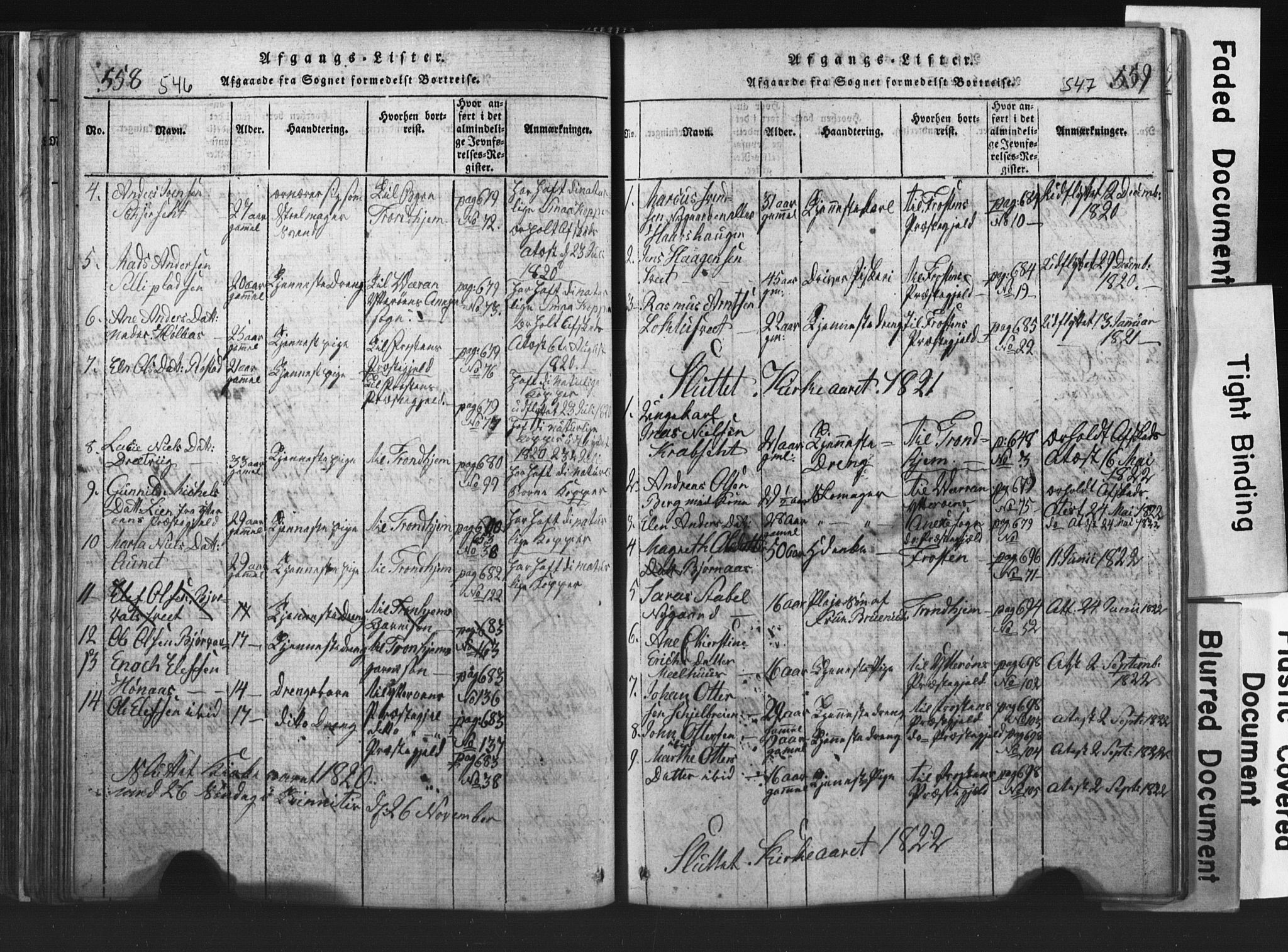 Ministerialprotokoller, klokkerbøker og fødselsregistre - Nord-Trøndelag, SAT/A-1458/701/L0017: Parish register (copy) no. 701C01, 1817-1825, p. 546-547
