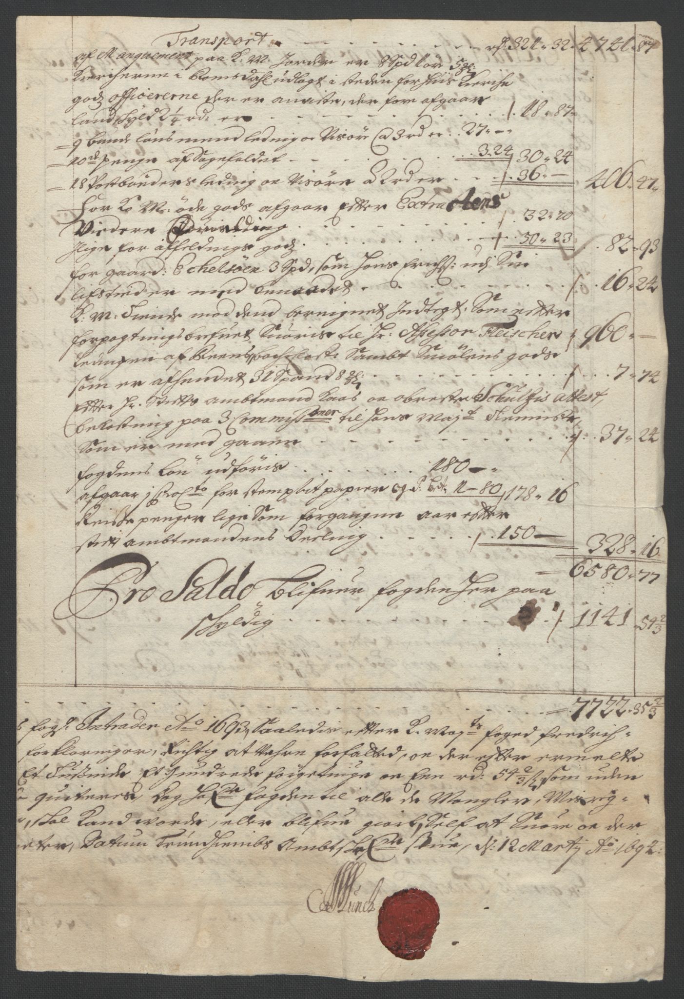 Rentekammeret inntil 1814, Reviderte regnskaper, Fogderegnskap, RA/EA-4092/R56/L3735: Fogderegnskap Nordmøre, 1692-1693, p. 238