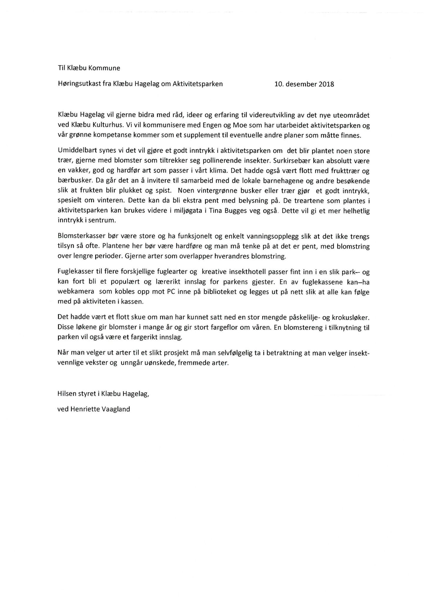 Klæbu Kommune, TRKO/KK/05-UOm/L010: Utvalg for omsorg - Møtedokumenter, 2019, p. 13