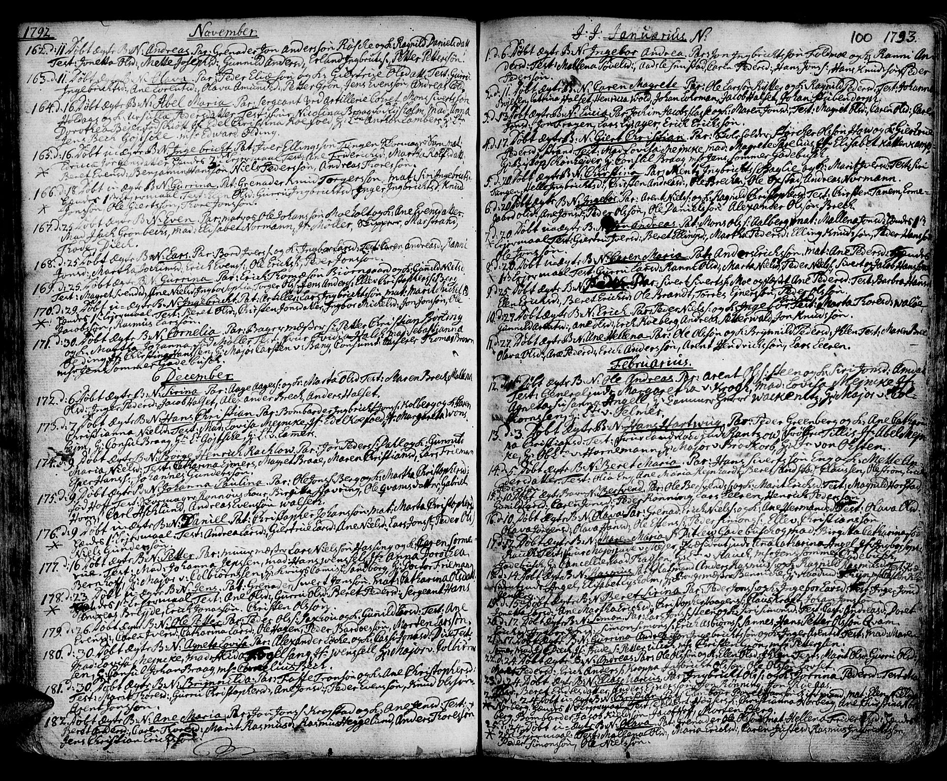 Ministerialprotokoller, klokkerbøker og fødselsregistre - Sør-Trøndelag, SAT/A-1456/601/L0039: Parish register (official) no. 601A07, 1770-1819, p. 100