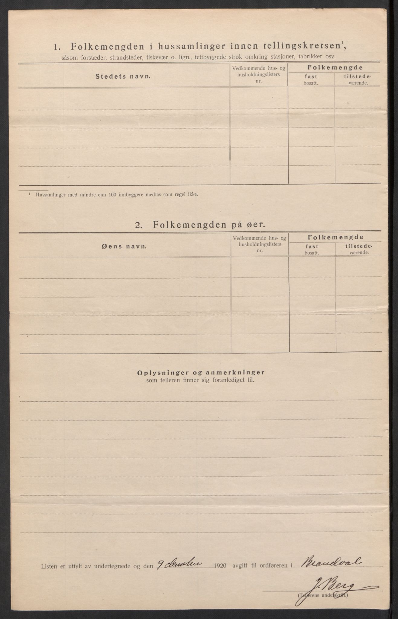 SAH, 1920 census for Brandval, 1920, p. 34