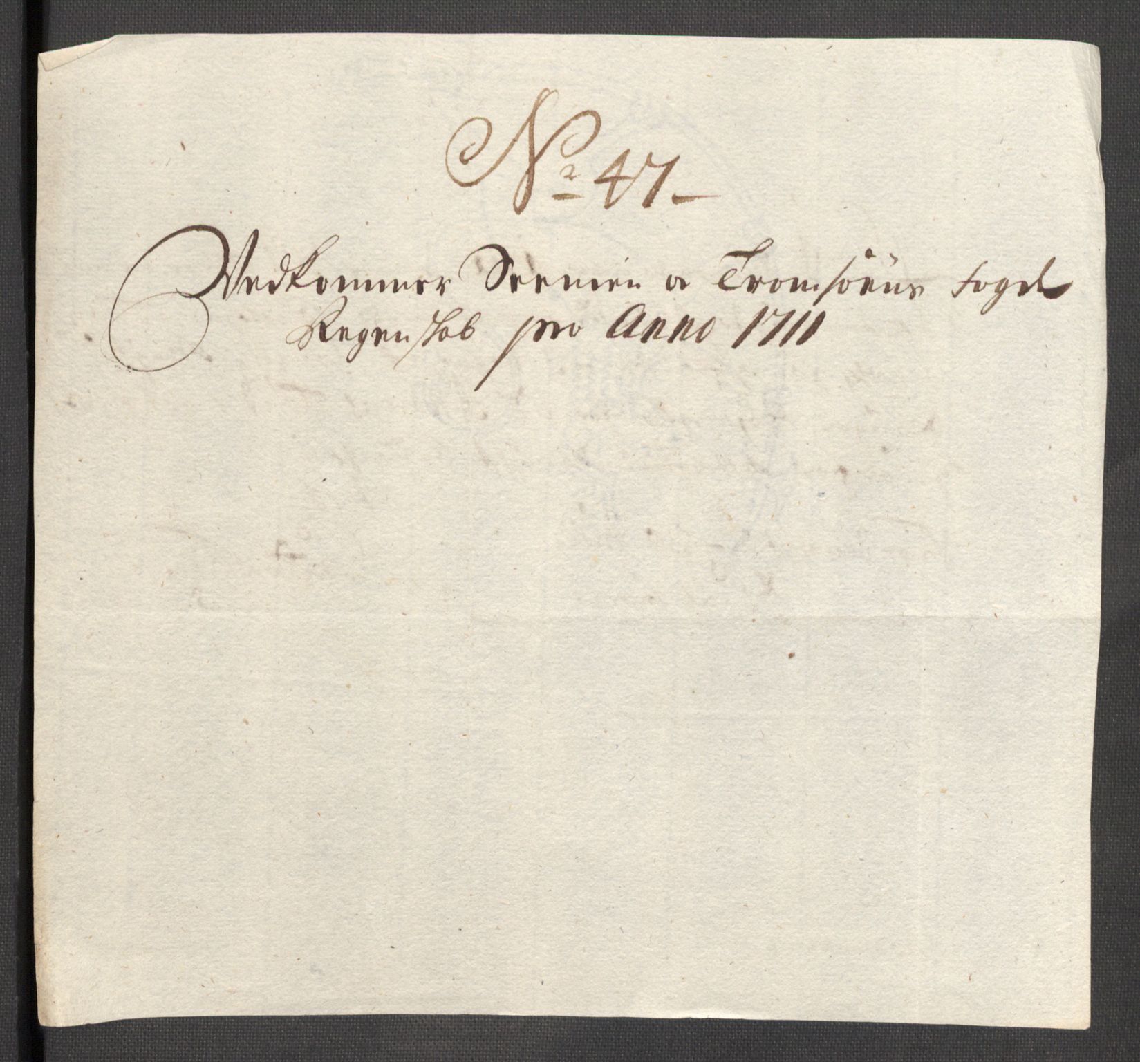 Rentekammeret inntil 1814, Reviderte regnskaper, Fogderegnskap, AV/RA-EA-4092/R68/L4758: Fogderegnskap Senja og Troms, 1711-1712, p. 281