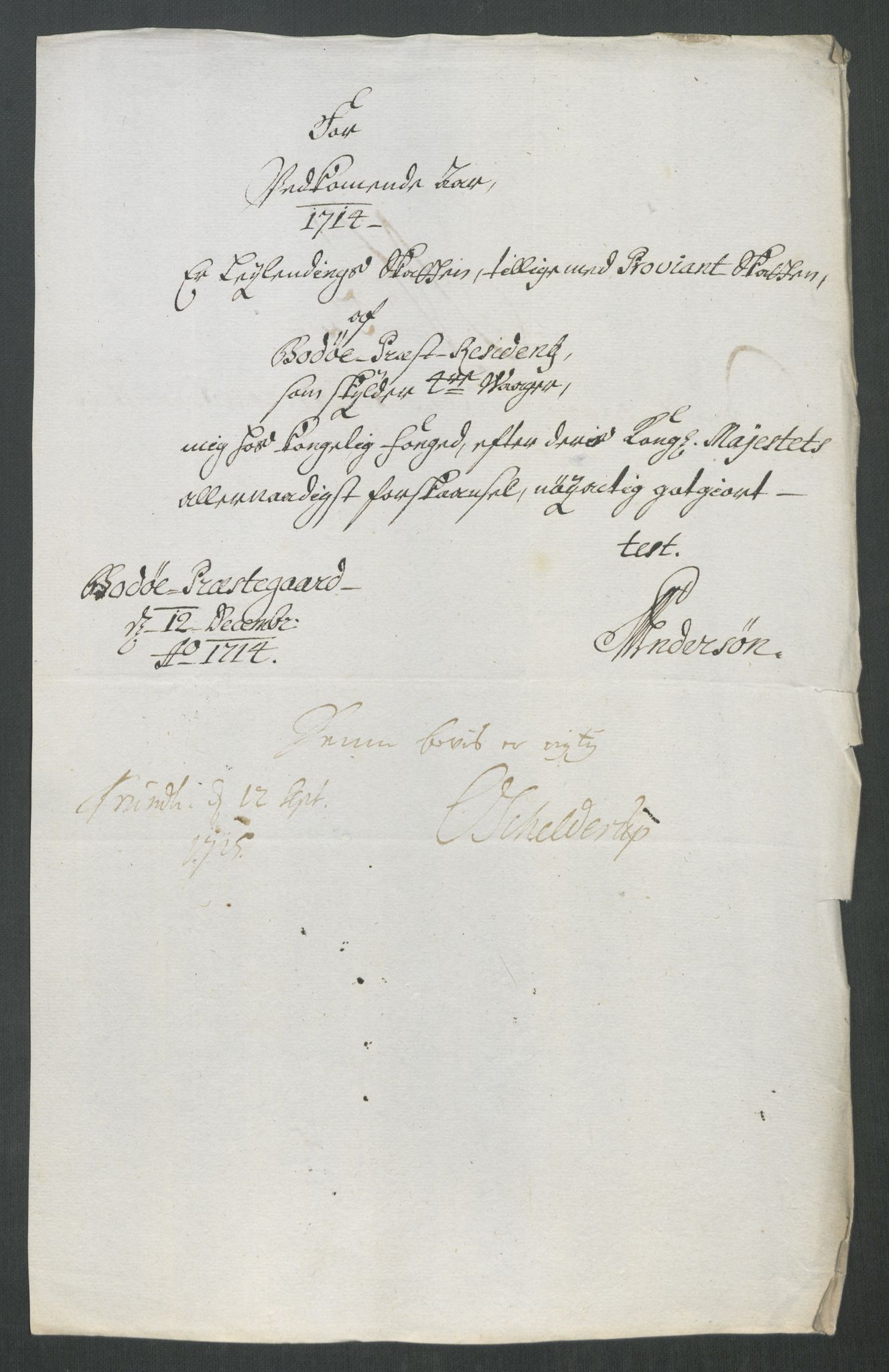 Rentekammeret inntil 1814, Reviderte regnskaper, Fogderegnskap, AV/RA-EA-4092/R66/L4584: Fogderegnskap Salten, 1714, p. 313