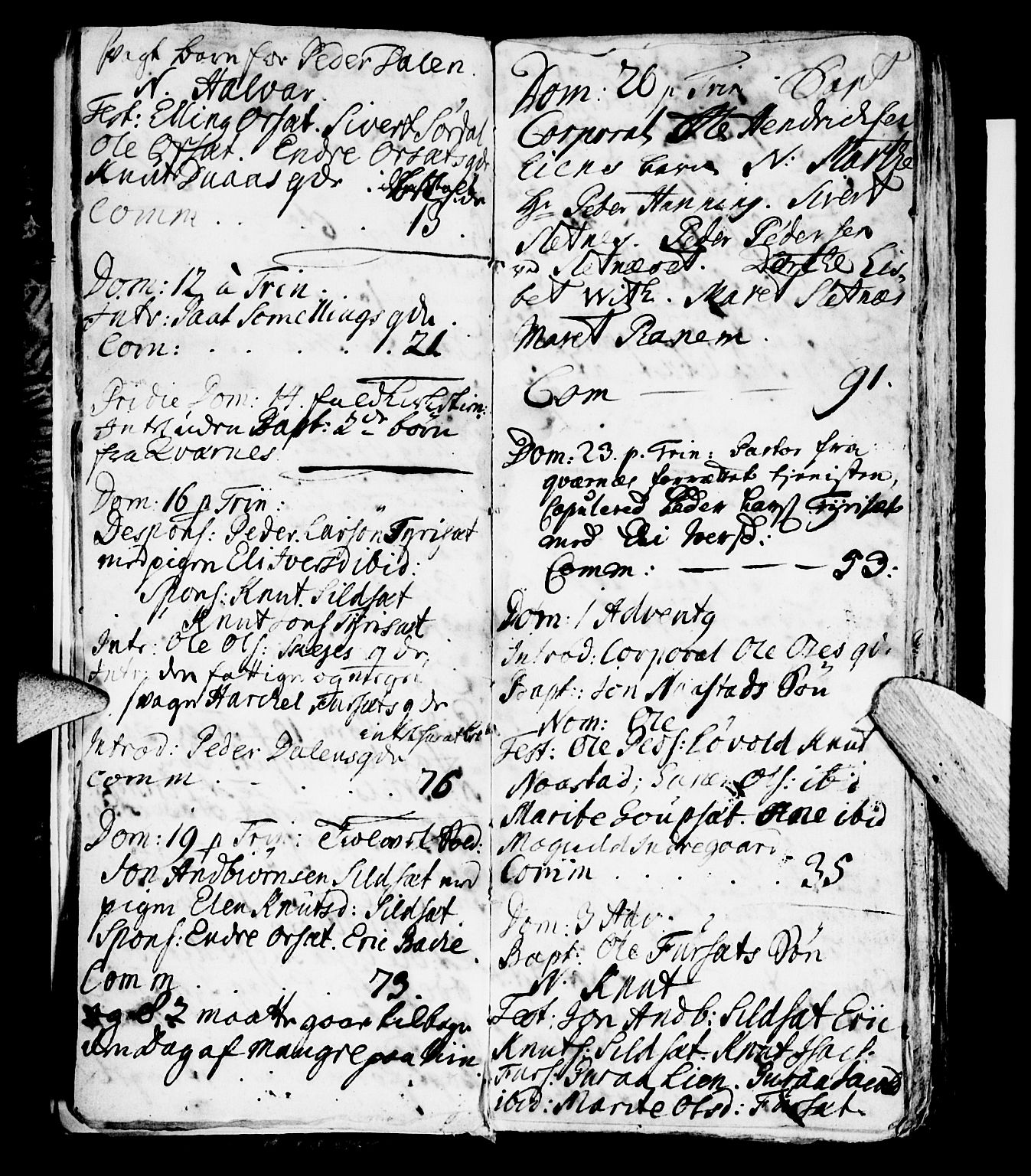 Ministerialprotokoller, klokkerbøker og fødselsregistre - Møre og Romsdal, AV/SAT-A-1454/584/L0964: Parish register (official) no. 584A04, 1732-1754