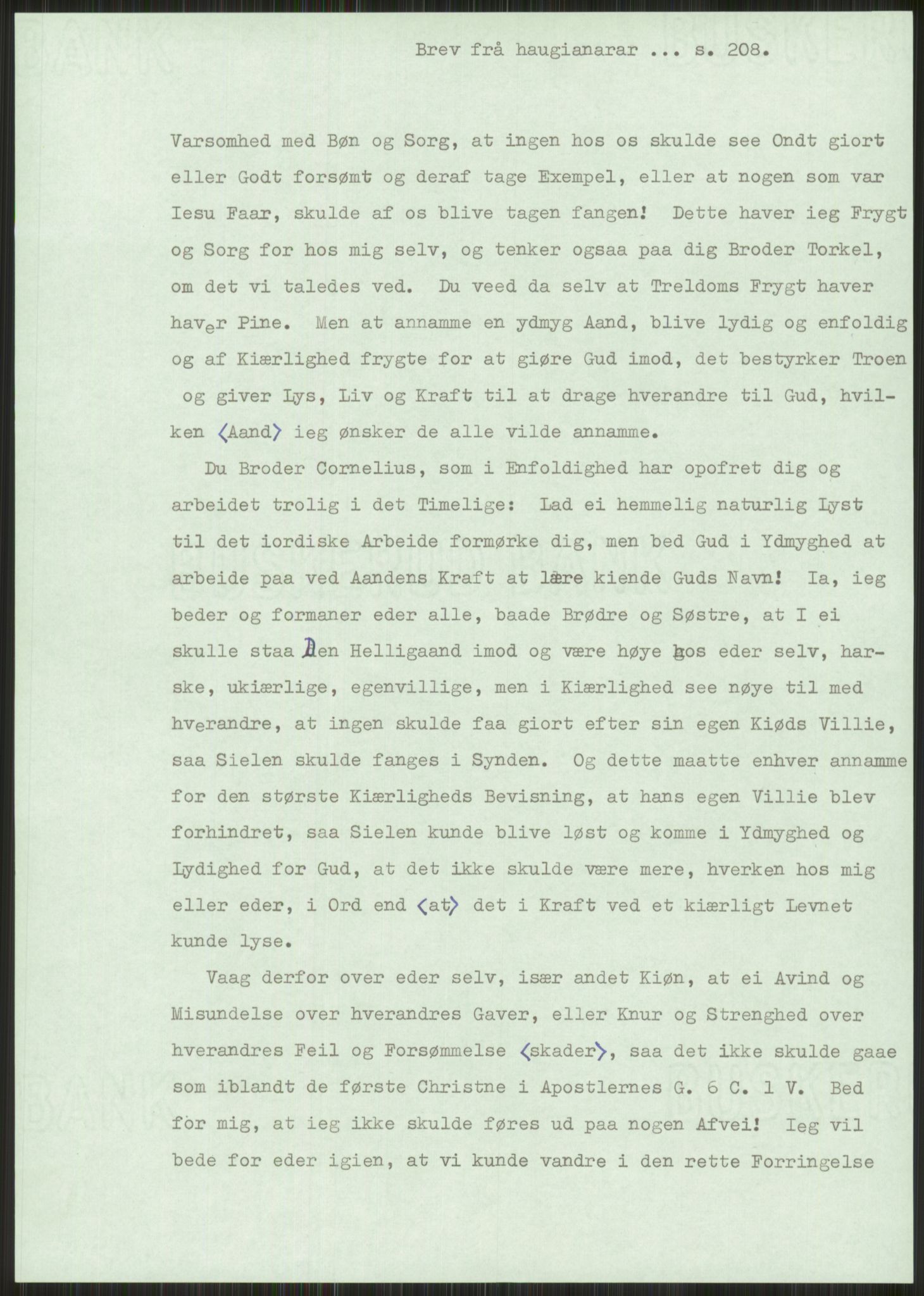 Samlinger til kildeutgivelse, Haugianerbrev, AV/RA-EA-6834/F/L0001: Haugianerbrev I: 1760-1804, 1760-1804, p. 208