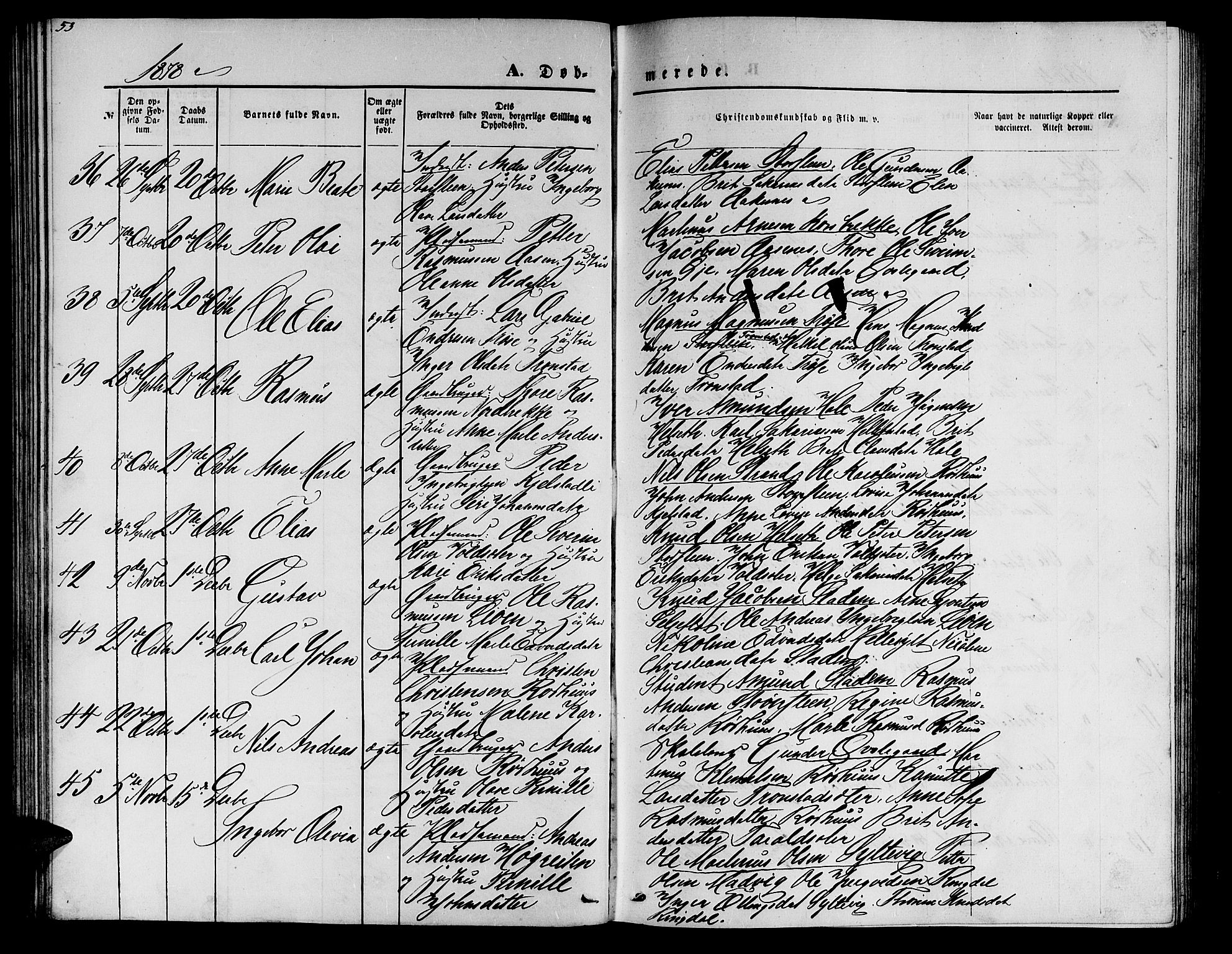 Ministerialprotokoller, klokkerbøker og fødselsregistre - Møre og Romsdal, AV/SAT-A-1454/517/L0229: Parish register (copy) no. 517C02, 1864-1879, p. 53