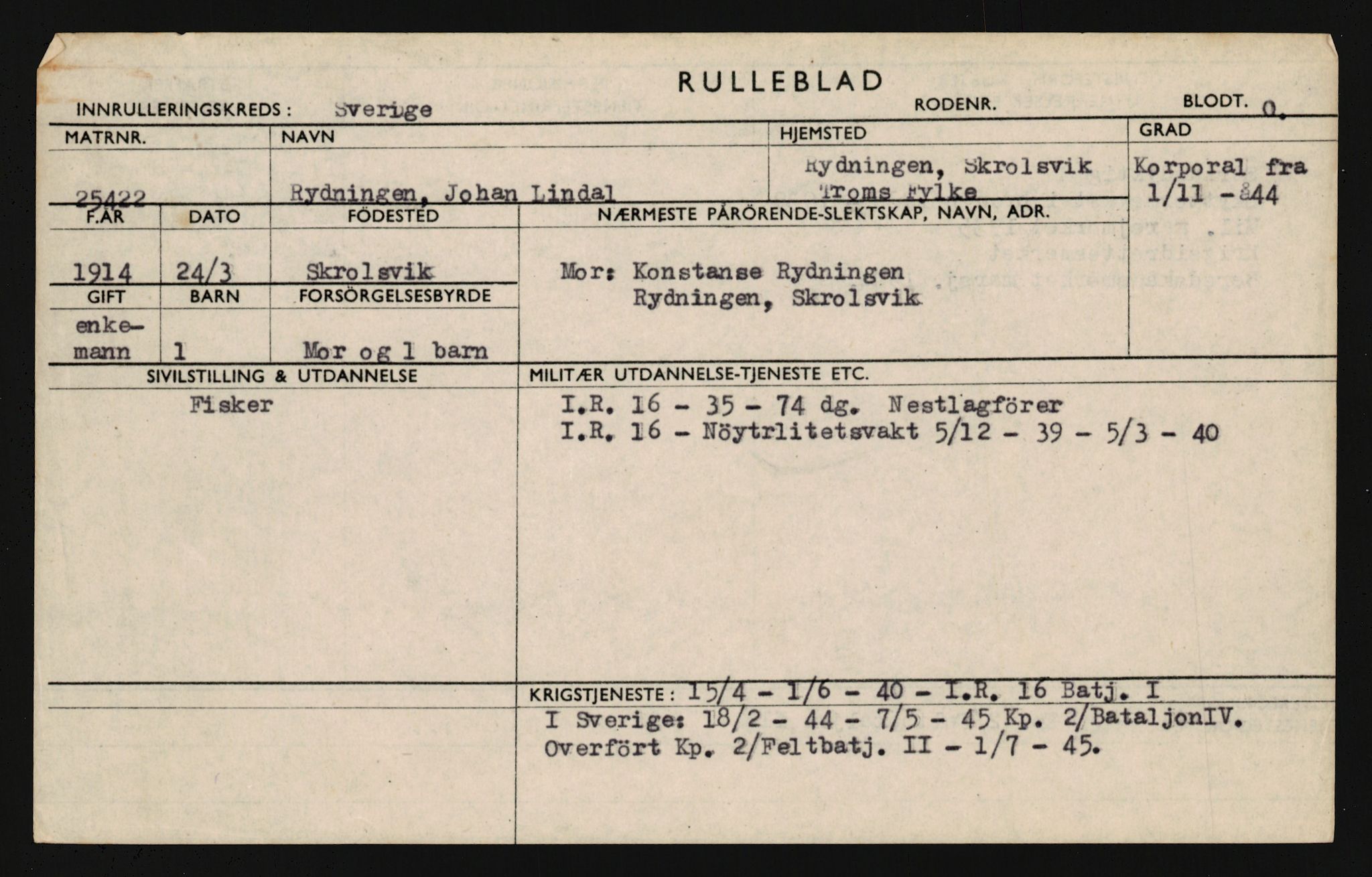 Forsvaret, Troms infanteriregiment nr. 16, AV/RA-RAFA-3146/P/Pa/L0019: Rulleblad for regimentets menige mannskaper, årsklasse 1935, 1935, p. 1097