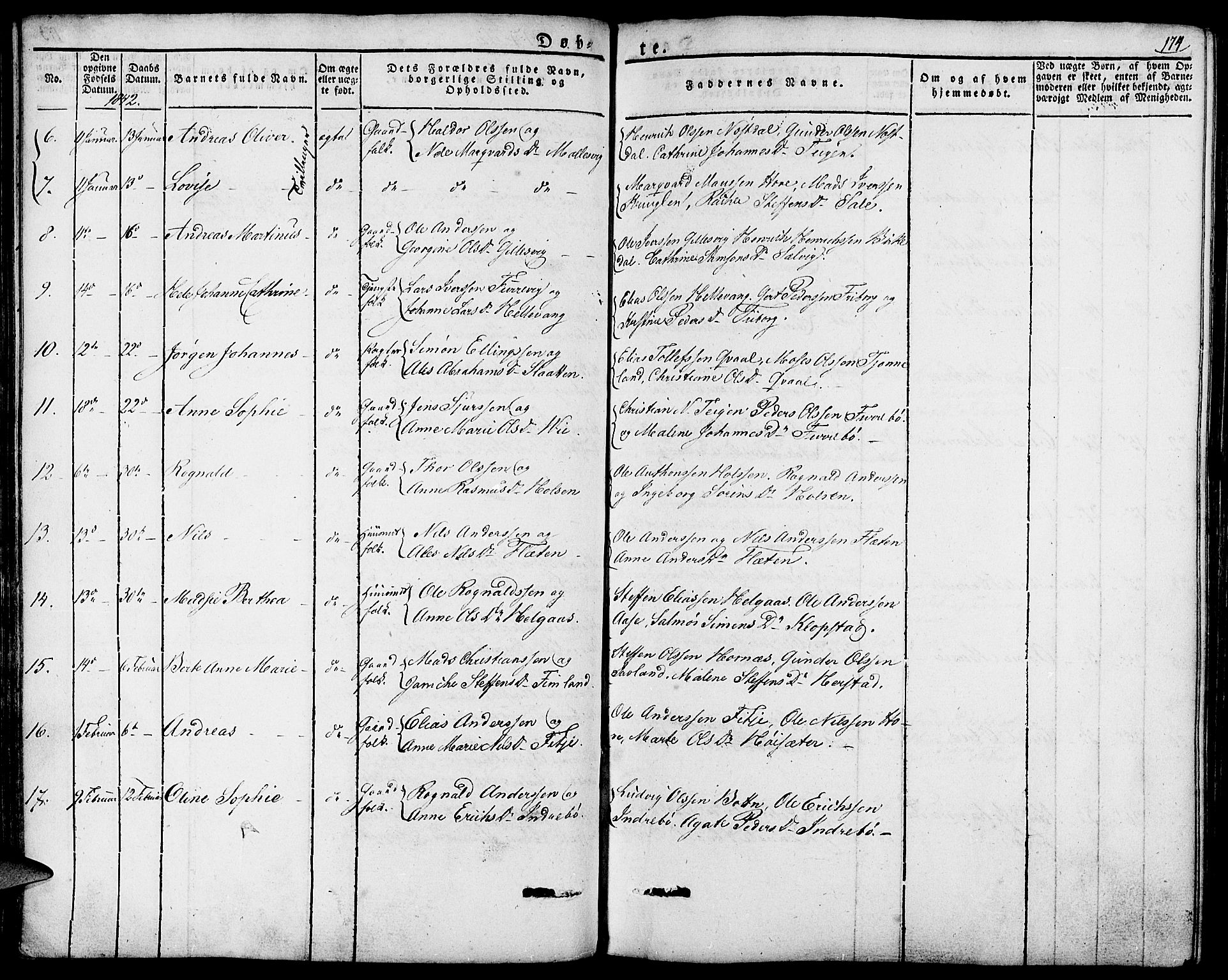 Førde sokneprestembete, AV/SAB-A-79901/H/Haa/Haaa/L0006: Parish register (official) no. A 6, 1821-1842, p. 174