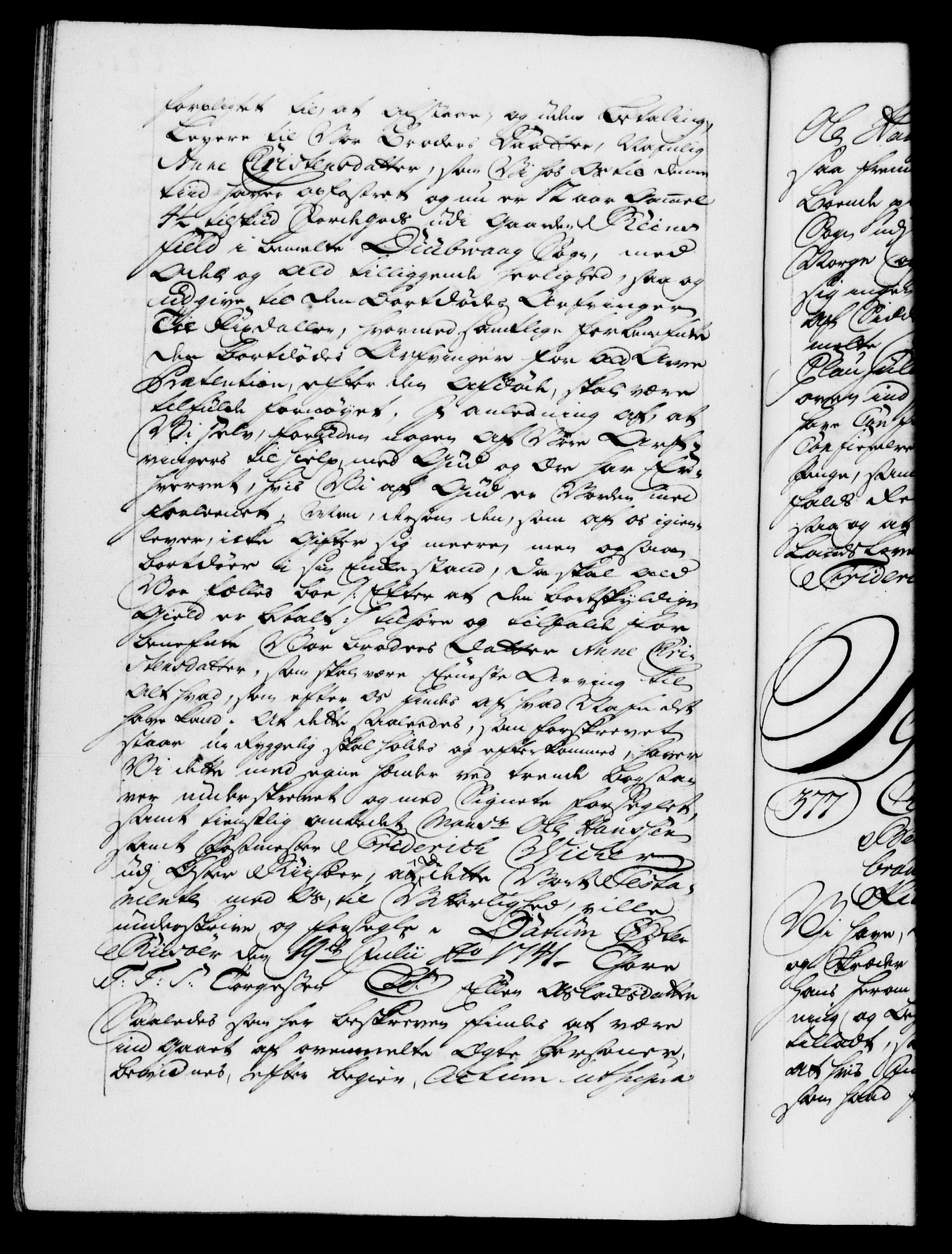 Danske Kanselli 1572-1799, AV/RA-EA-3023/F/Fc/Fca/Fcaa/L0032: Norske registre, 1741-1742, p. 247b