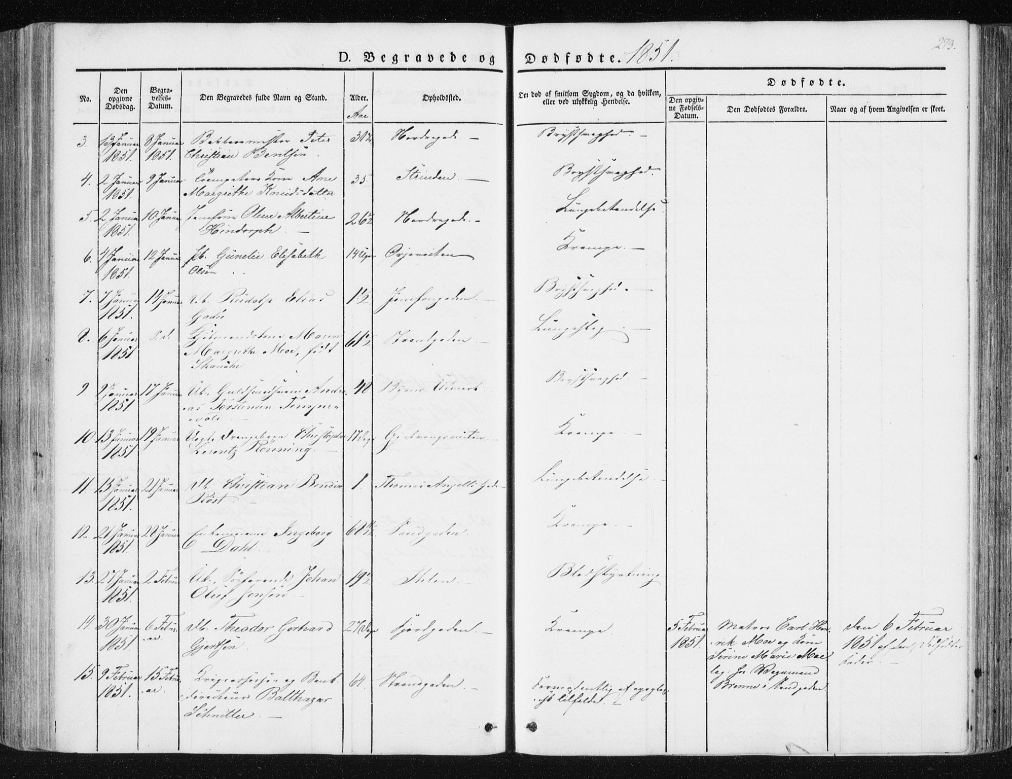 Ministerialprotokoller, klokkerbøker og fødselsregistre - Sør-Trøndelag, SAT/A-1456/602/L0110: Parish register (official) no. 602A08, 1840-1854, p. 273
