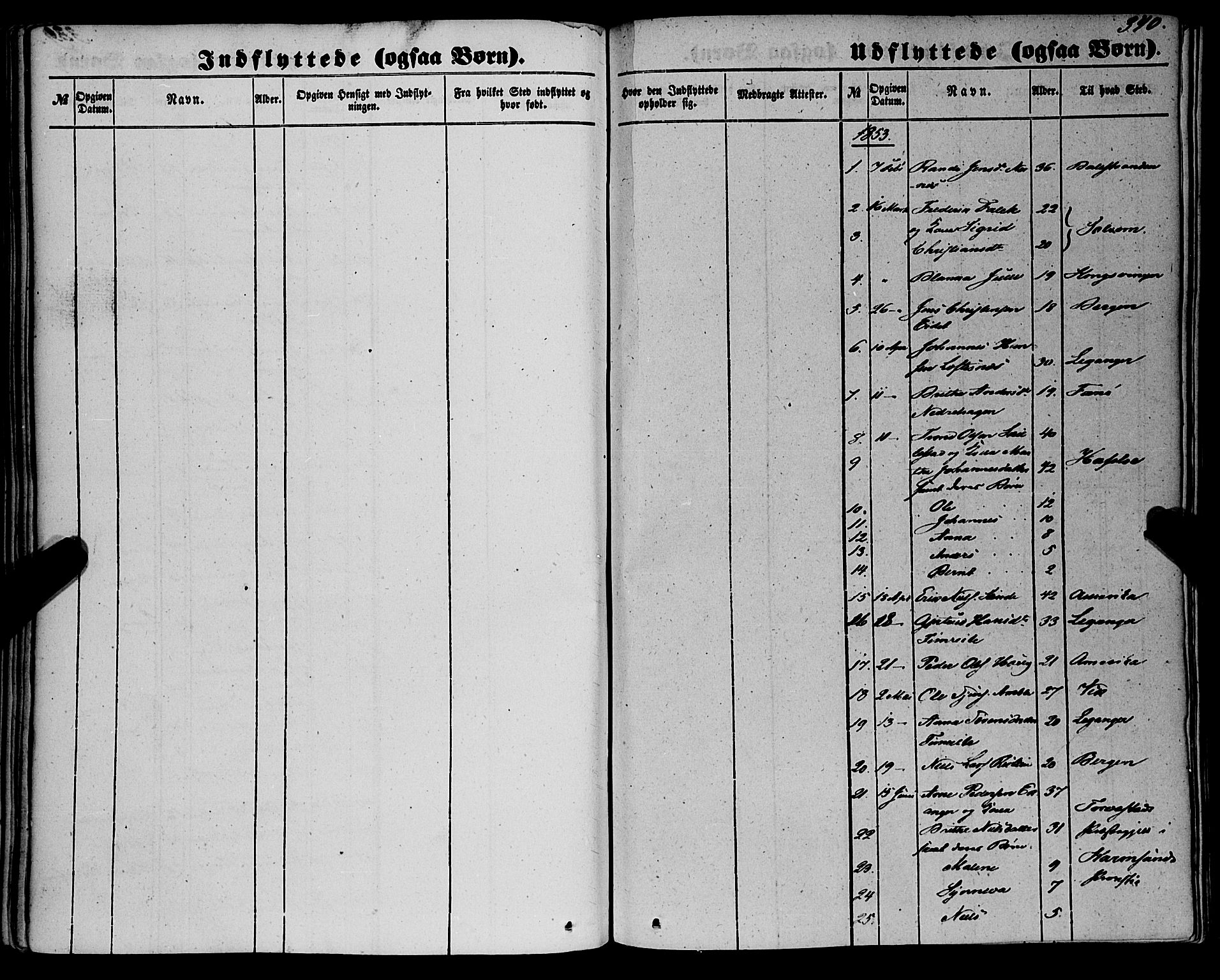 Sogndal sokneprestembete, AV/SAB-A-81301/H/Haa/Haaa/L0012II: Parish register (official) no. A 12II, 1847-1877, p. 340