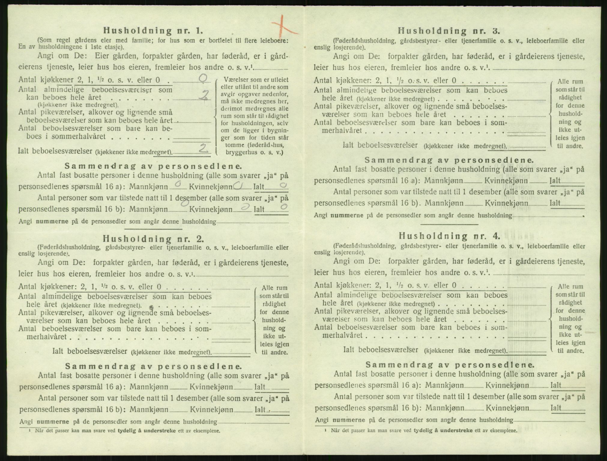 SAT, 1920 census for Værøy, 1920, p. 674