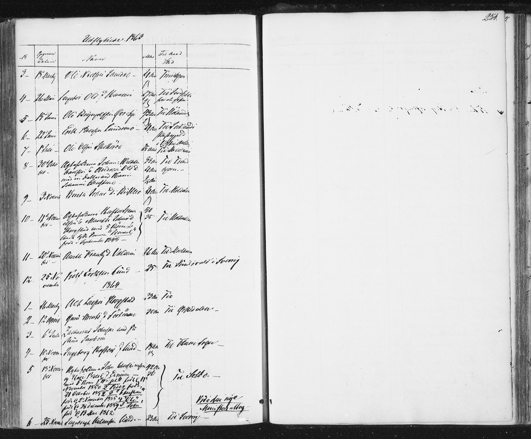 Ministerialprotokoller, klokkerbøker og fødselsregistre - Sør-Trøndelag, SAT/A-1456/692/L1103: Parish register (official) no. 692A03, 1849-1870, p. 254
